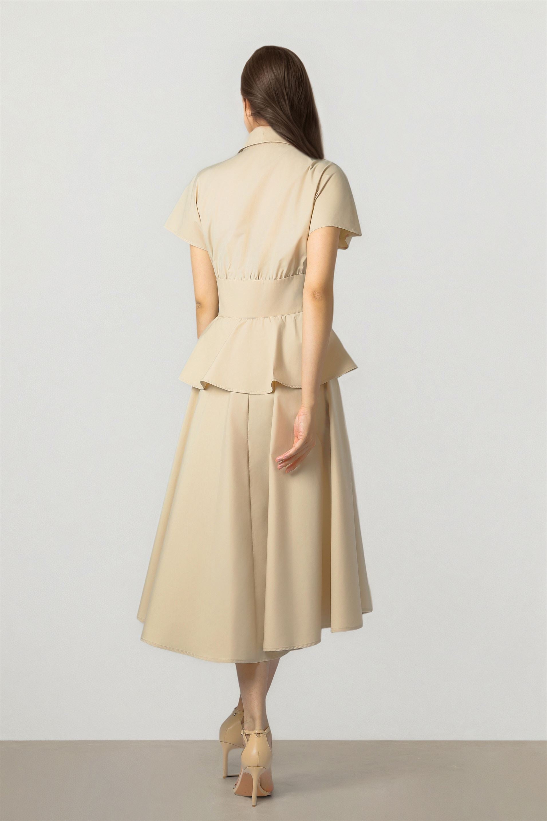 Sand Cotton Dress