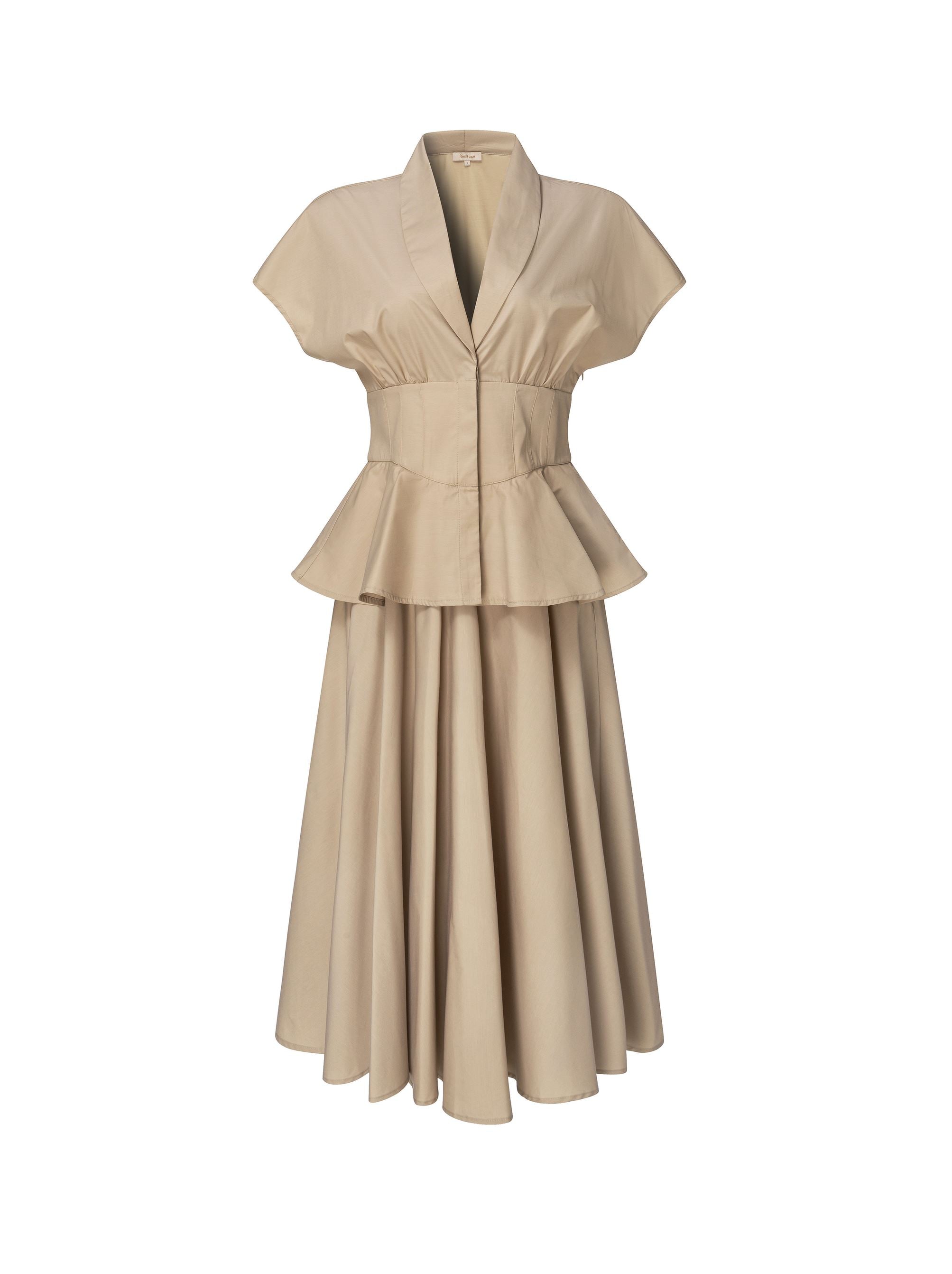 Sand Cotton Dress