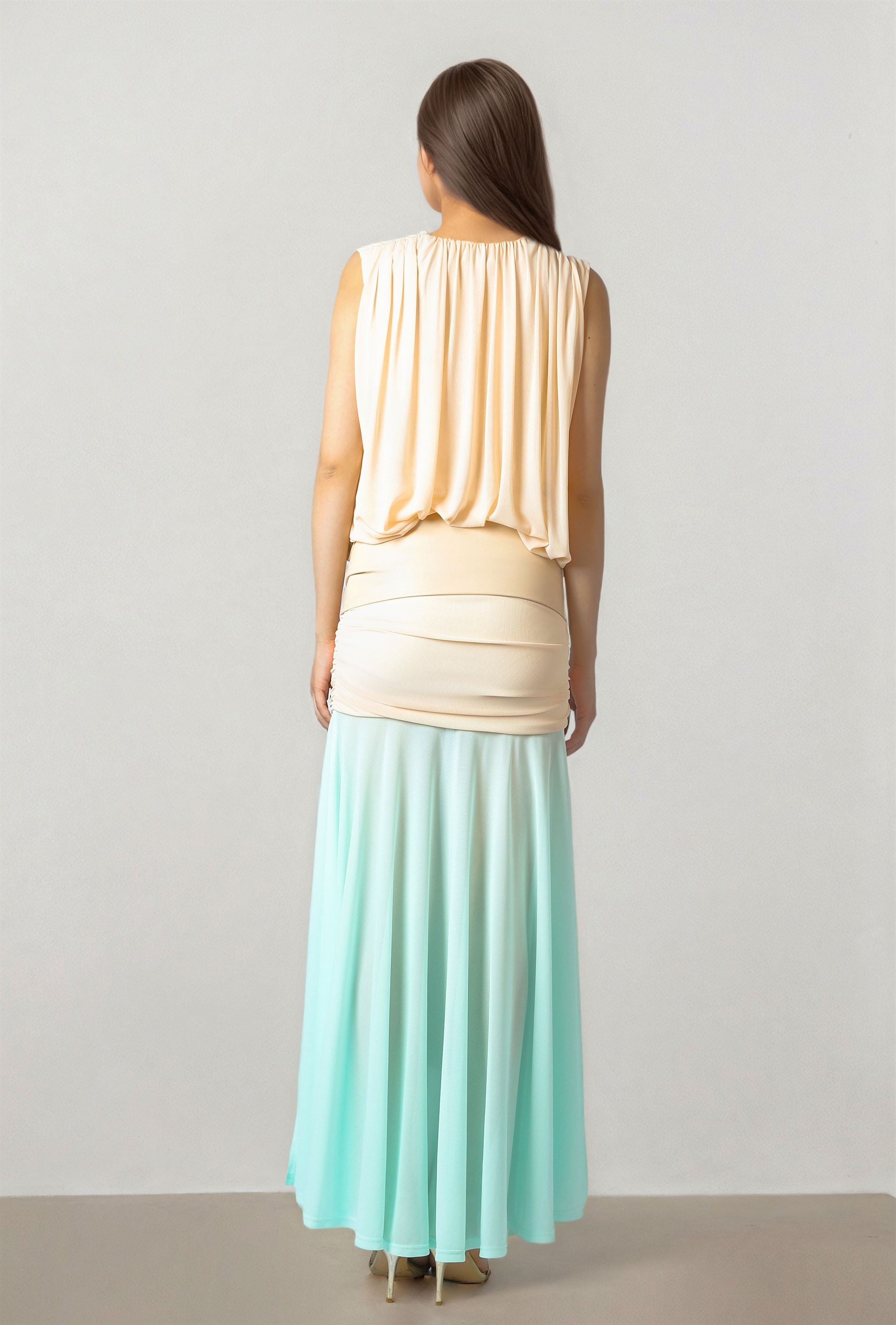 Jersey Dress with Wide Belt