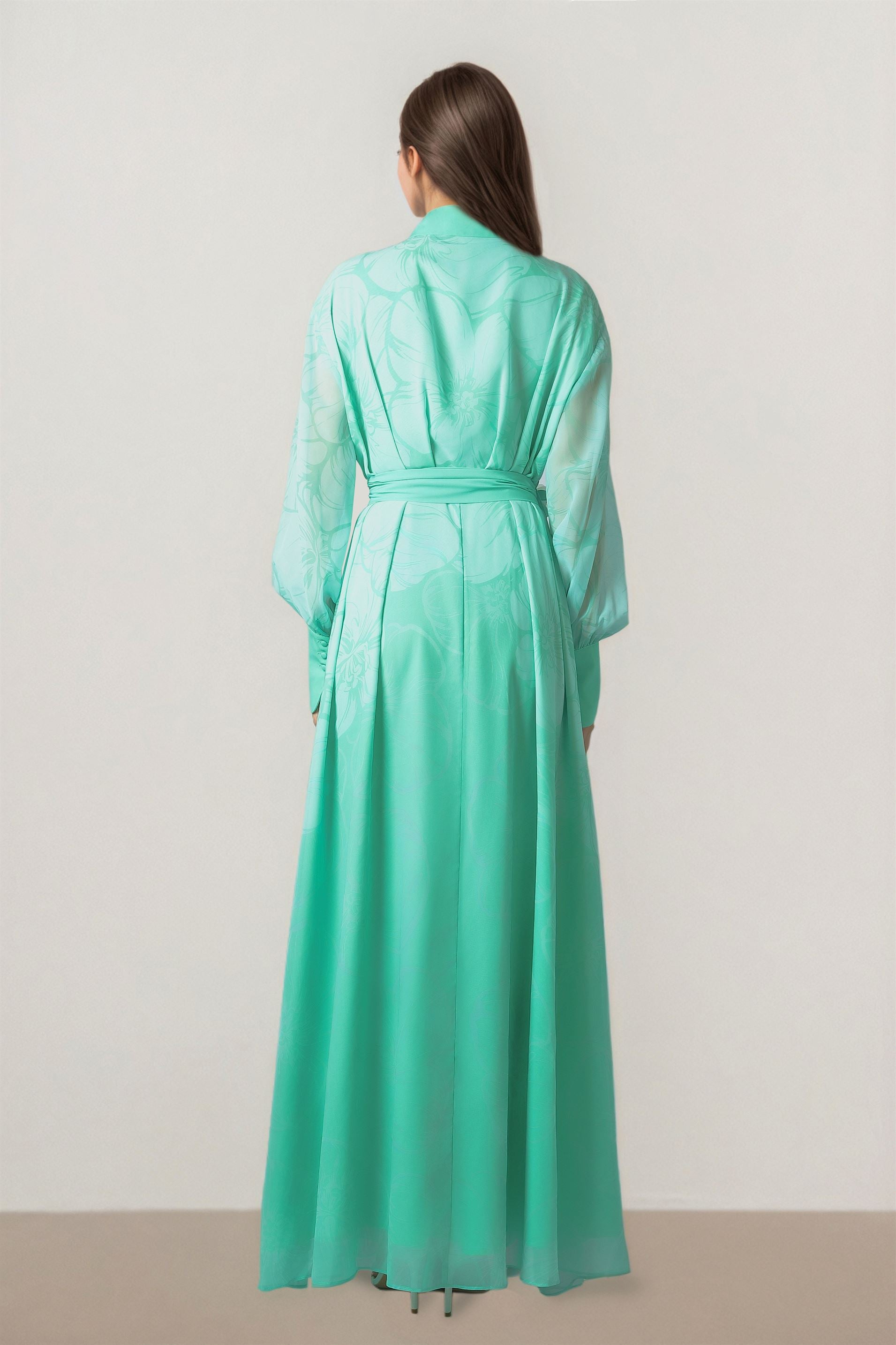 Green Printed Dress