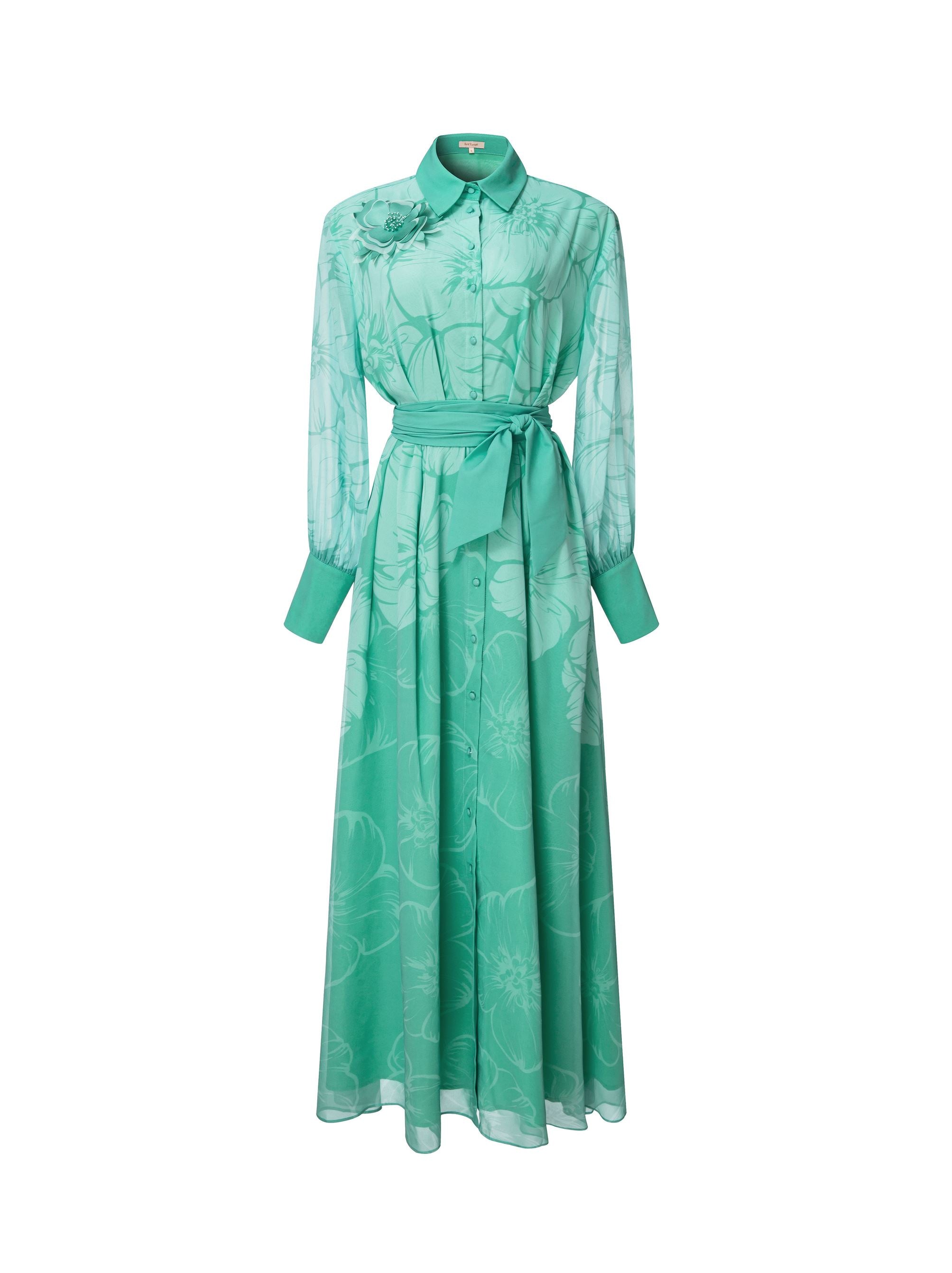 Green Printed Dress