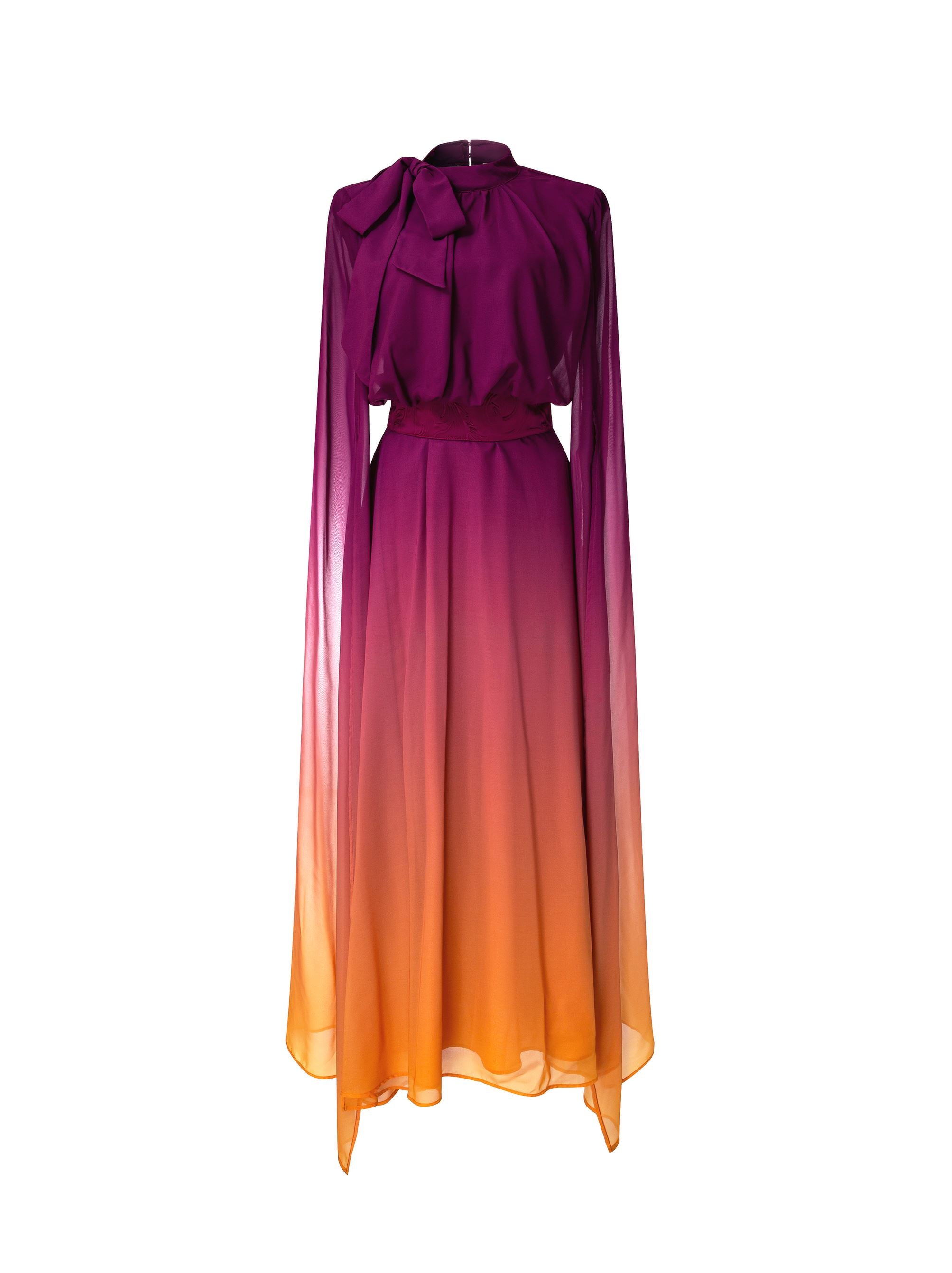 Ombre Chiffon Dress