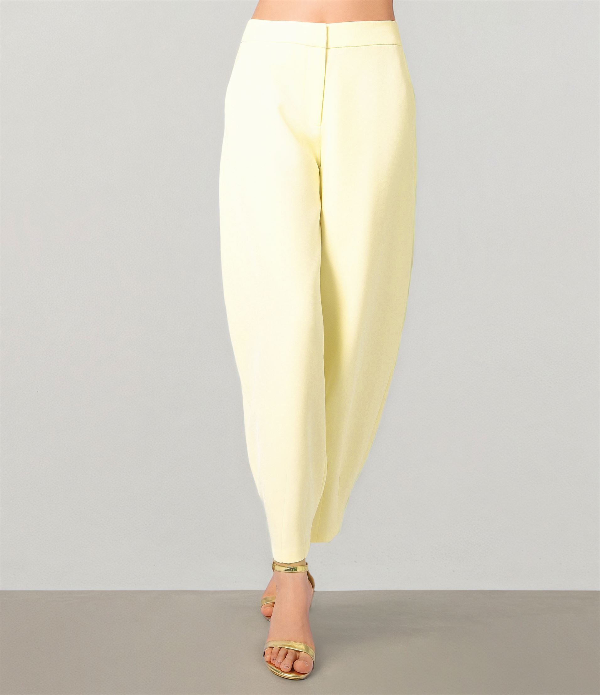 Yellow Viscose Pants