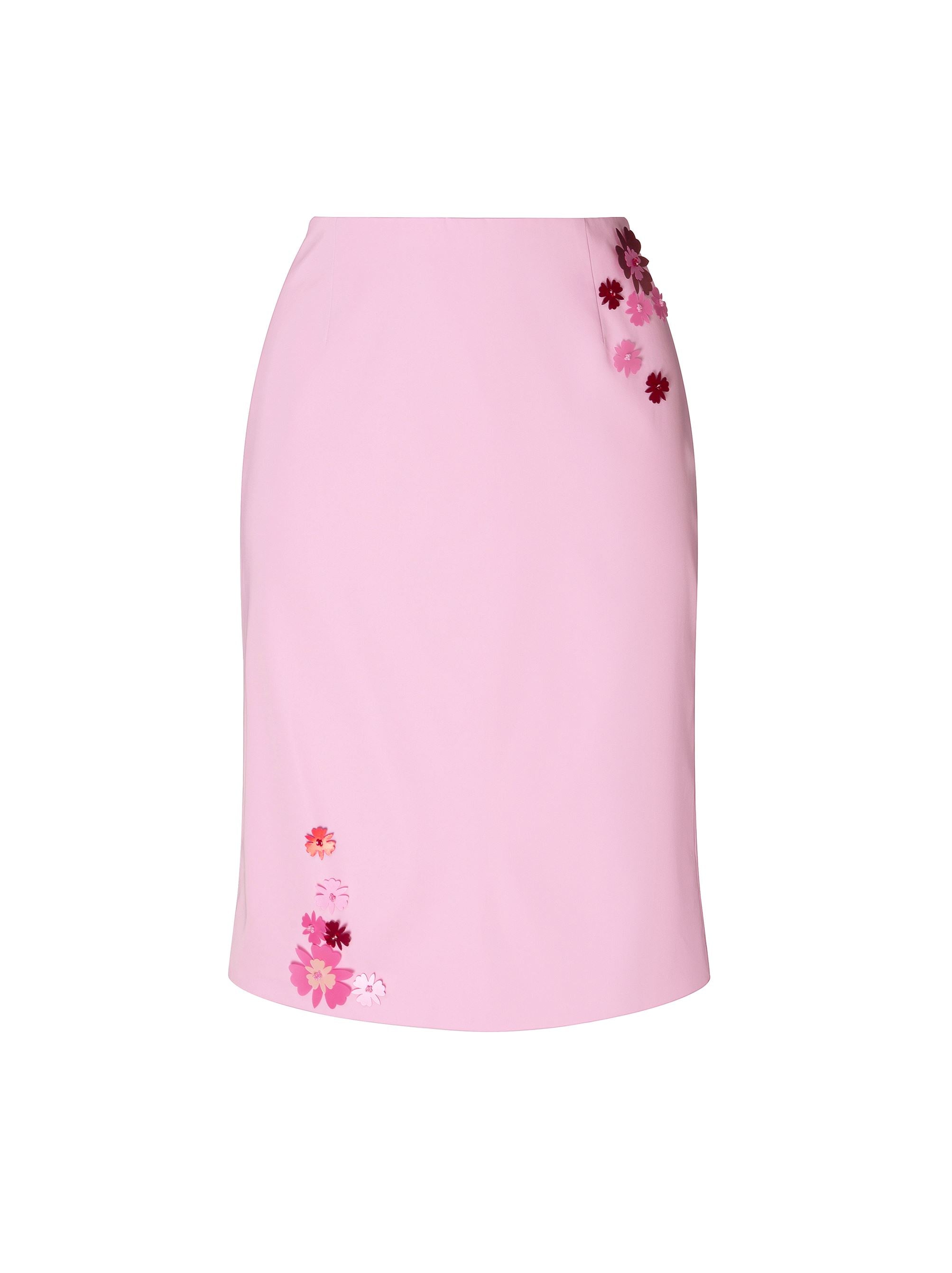 Pink Satin Skirt