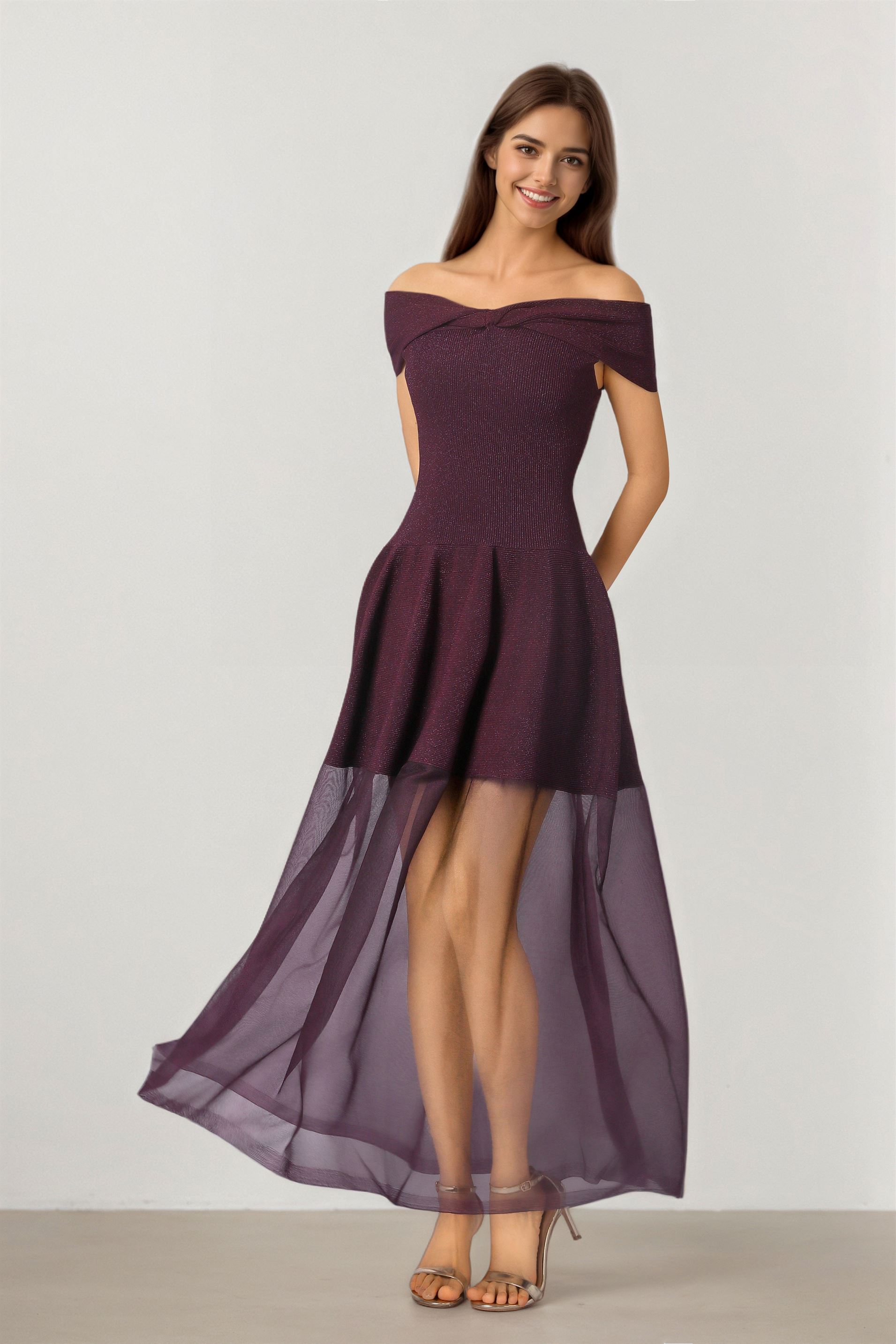 Off Shoulder Peplum Dress