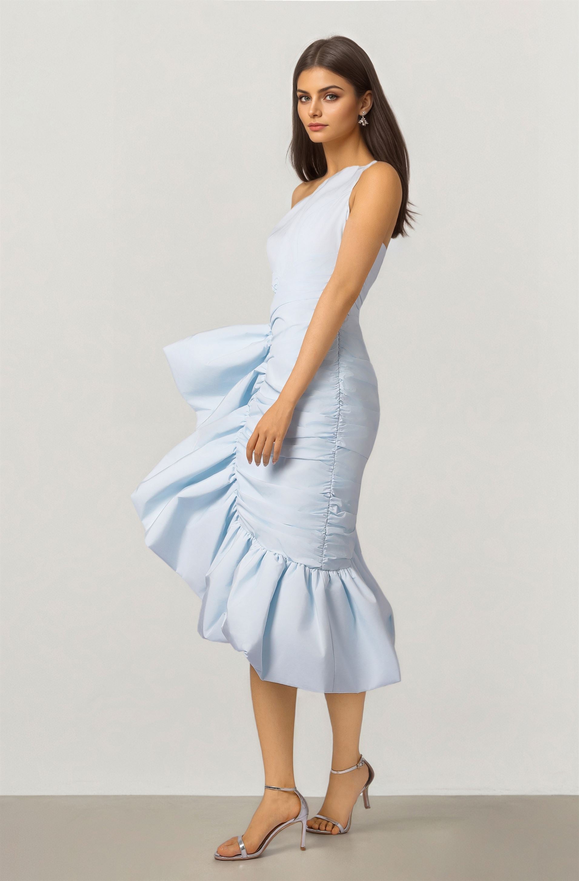 Blue Taffeta Dress – Femi9 EG
