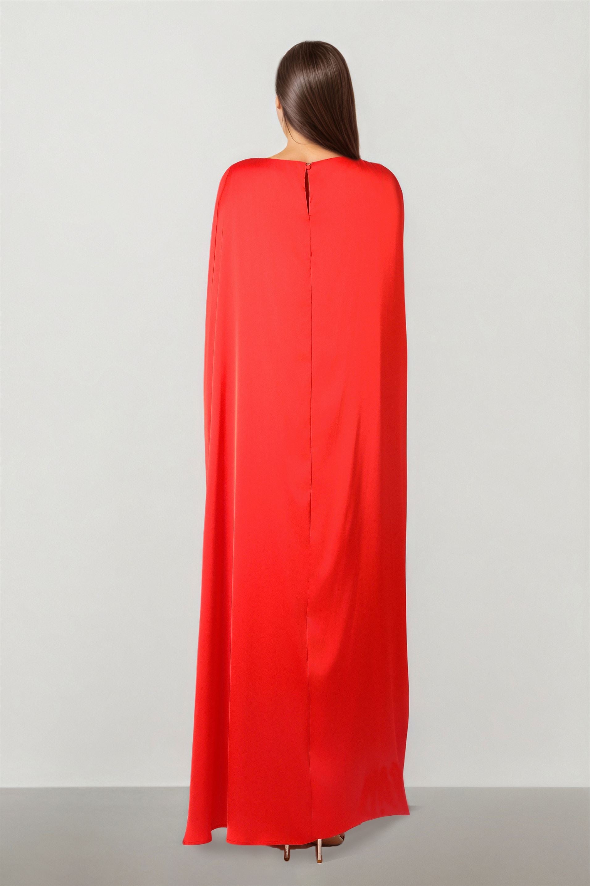 Red Cape Dress