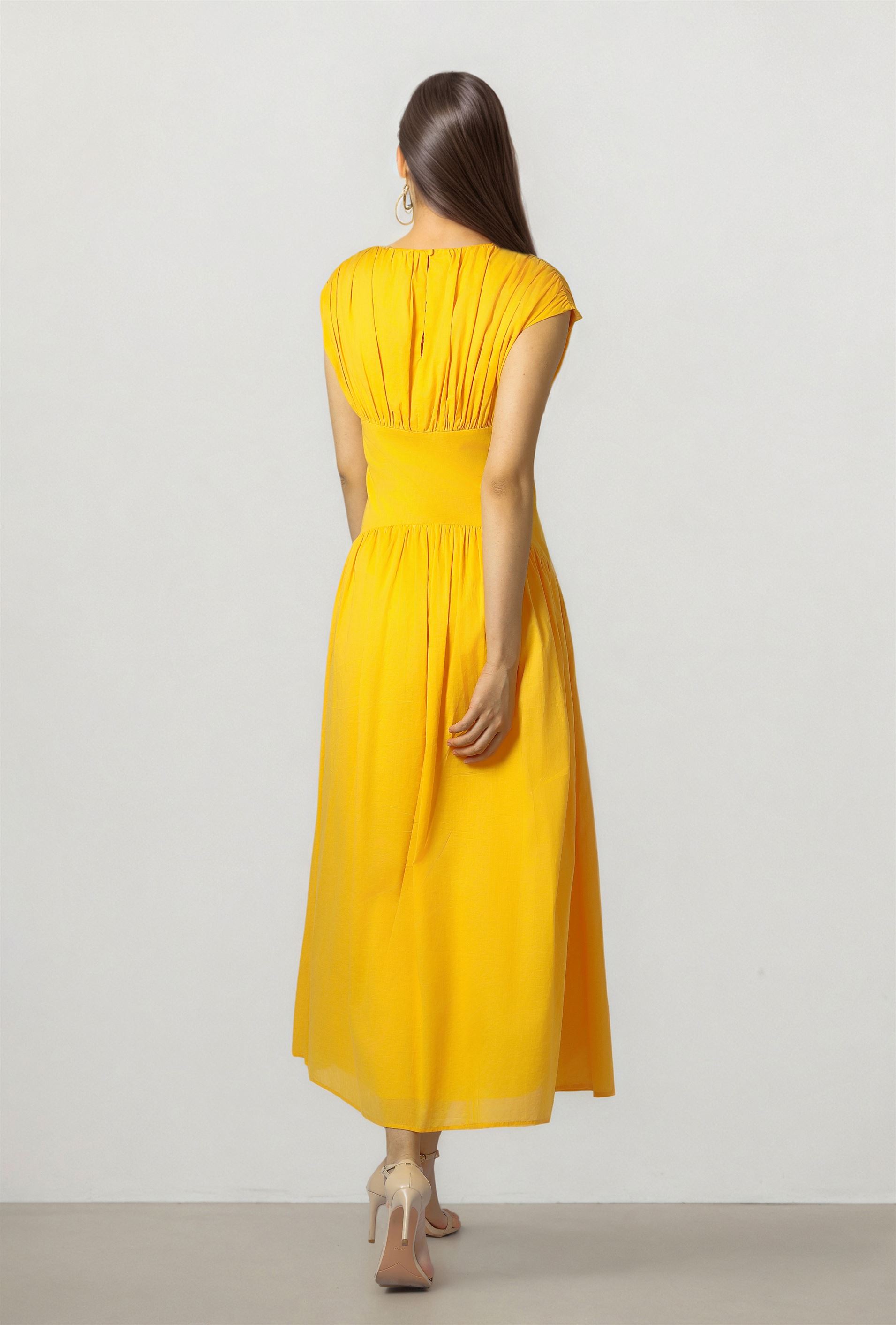 Orange Cotton Dress