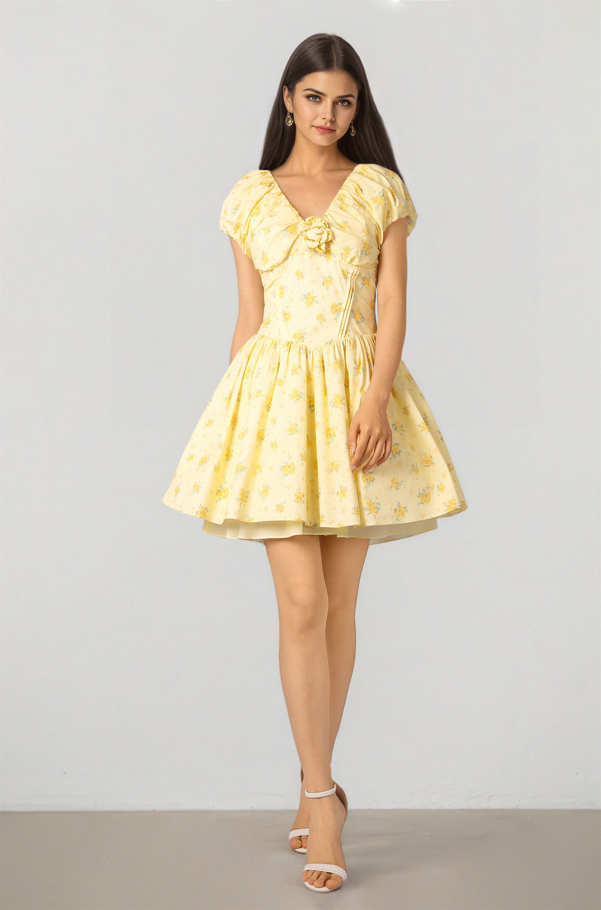 Printed Mini Dress