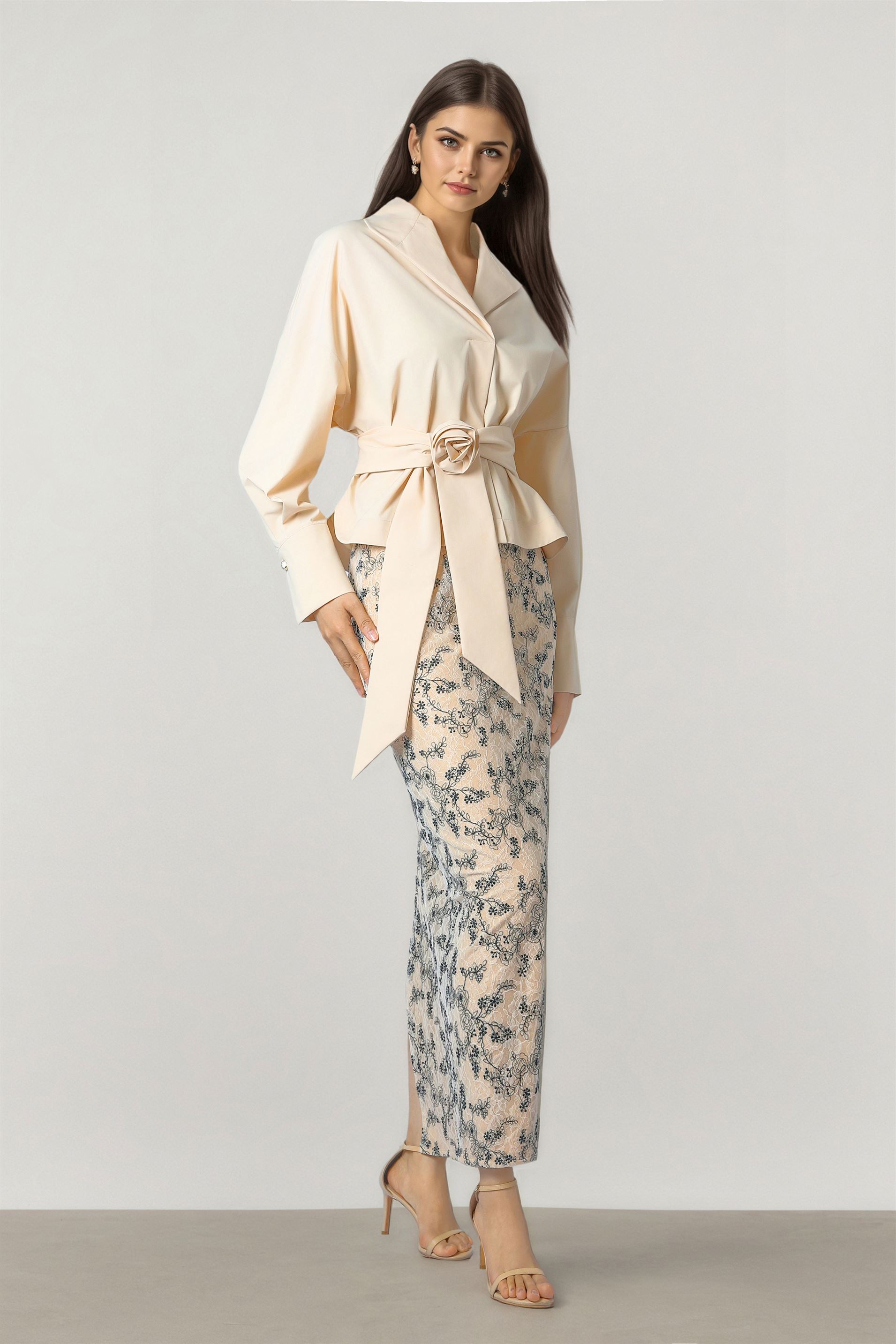 Beige Cotton Blouse
