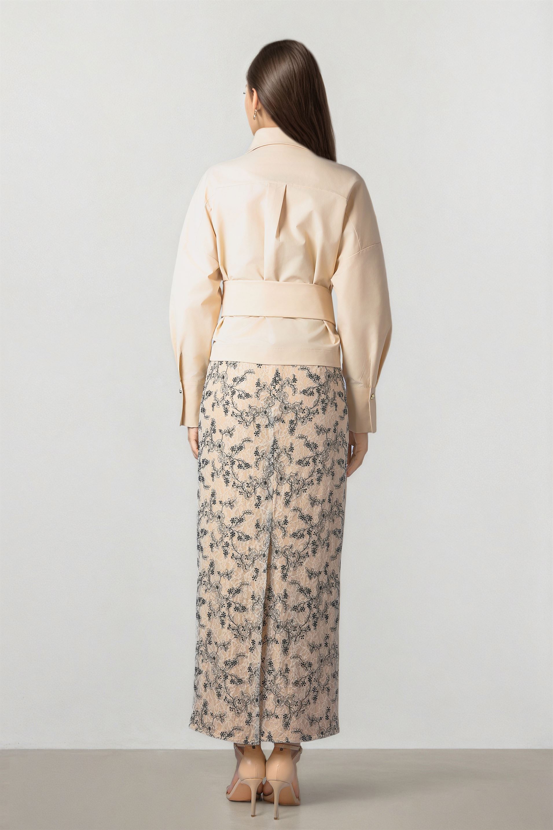 Beige Cotton Blouse