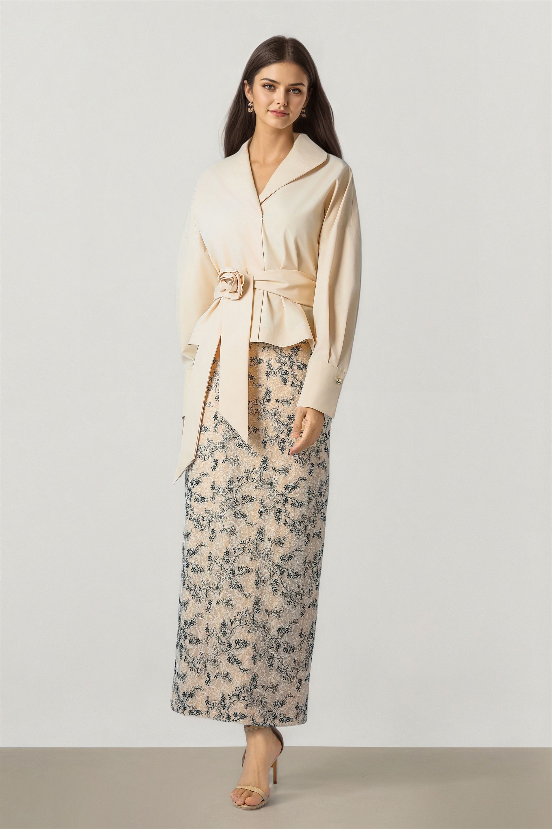 Lace Midi Skirt
