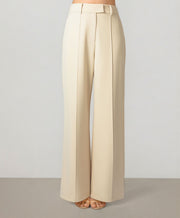 Crepe Straight Cut Pants