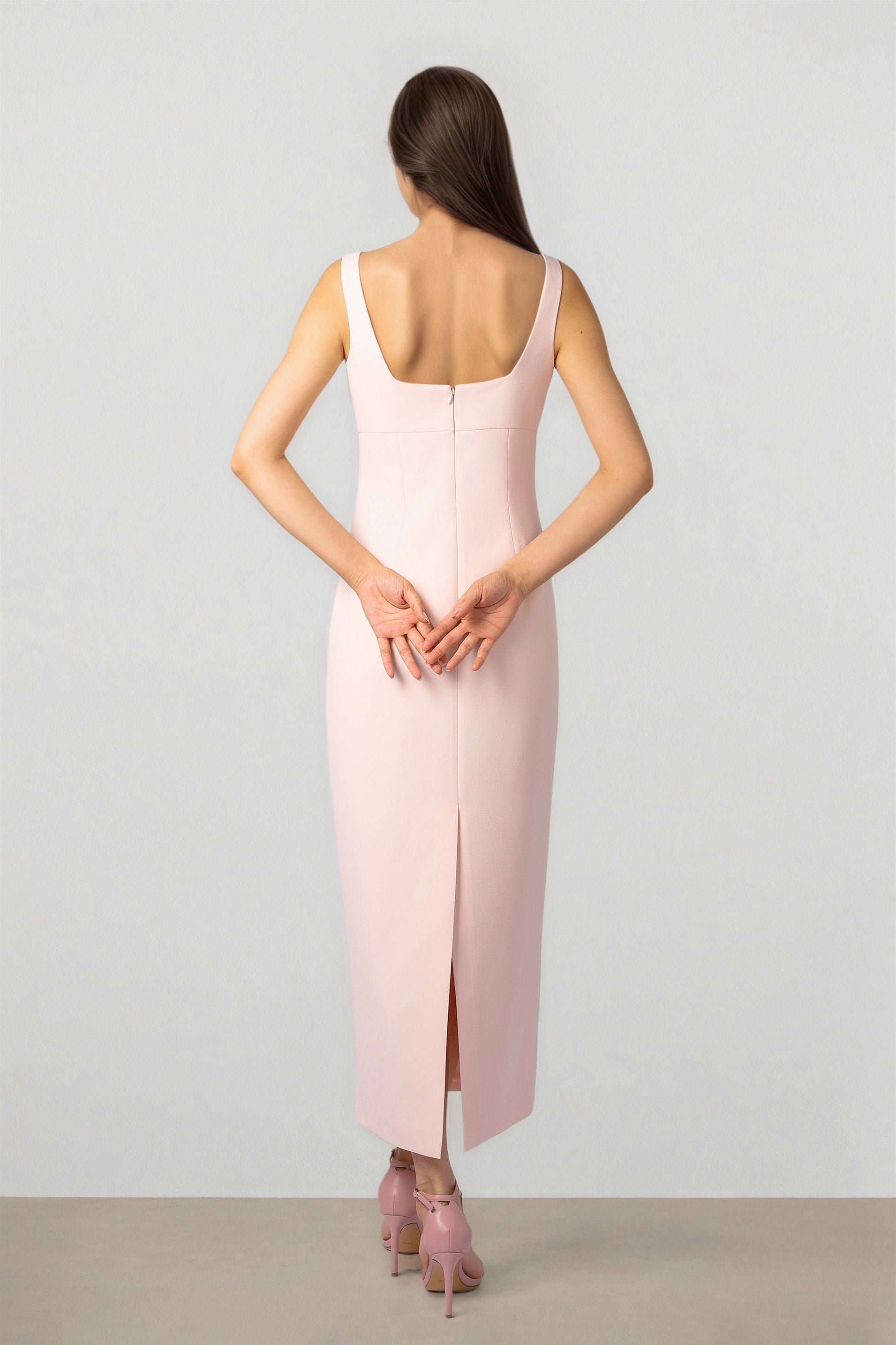 Blush Essence Midi Dress