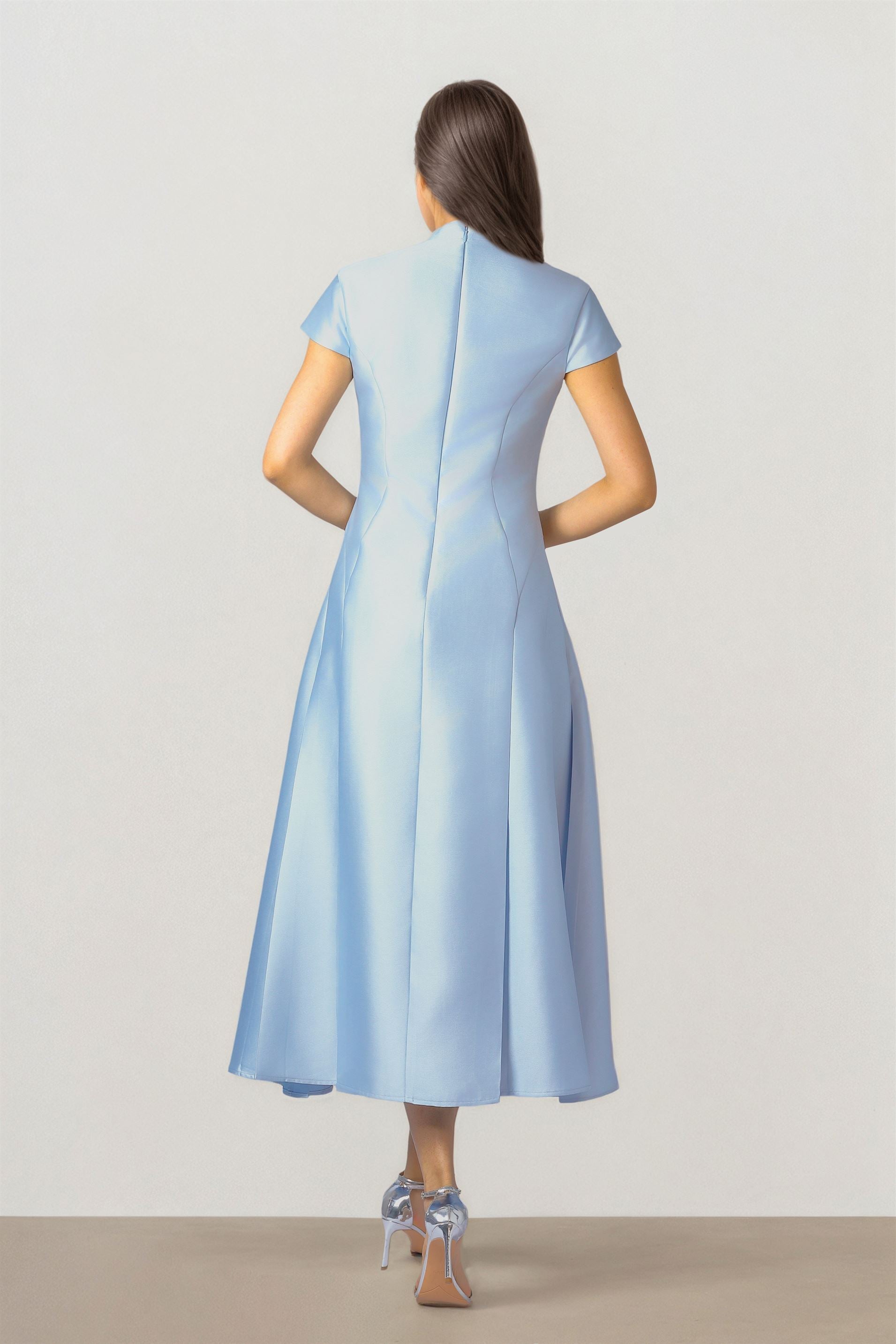 Azure Charm Midi Dress