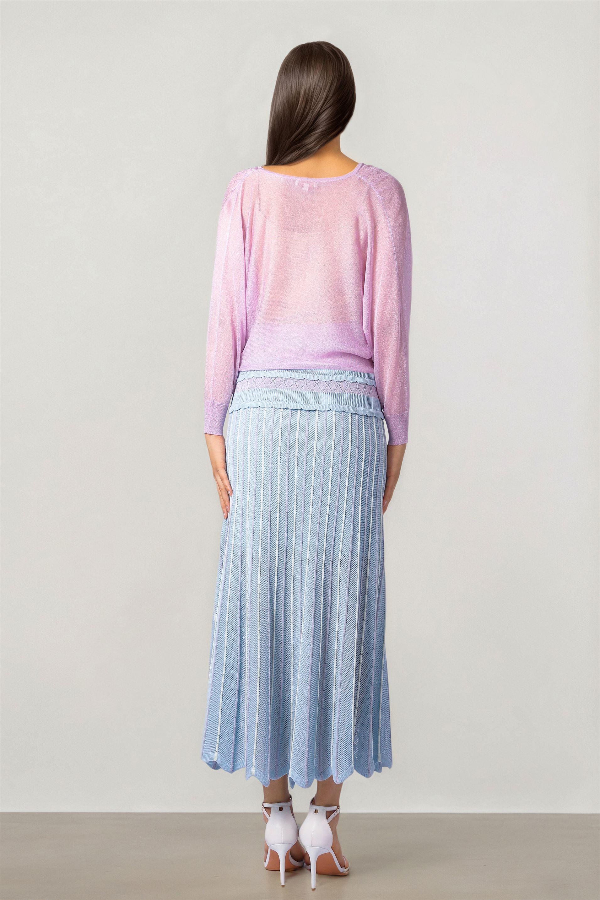 Stripe Knit Skirt