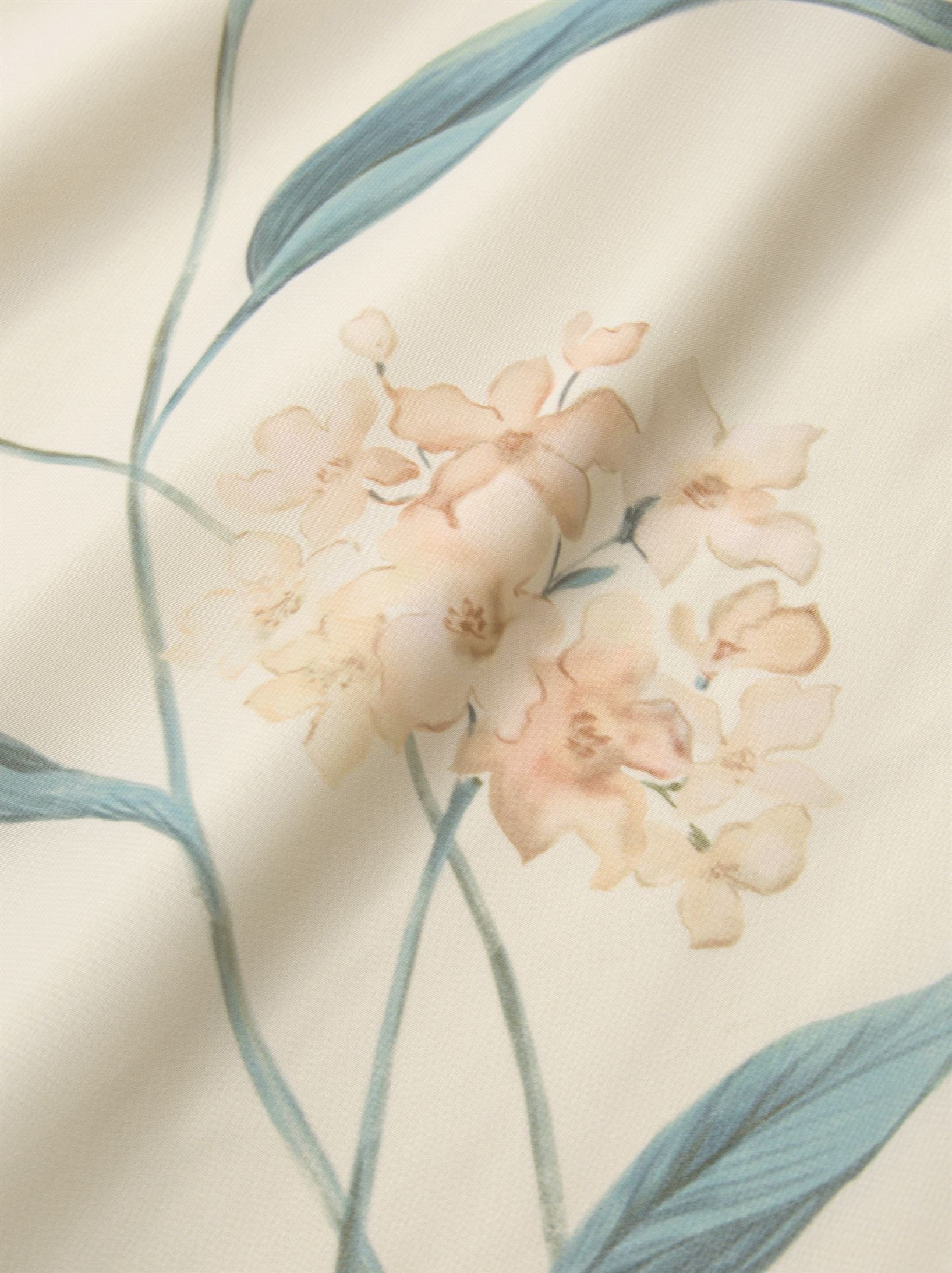 Chiffon Dress with Floral Print