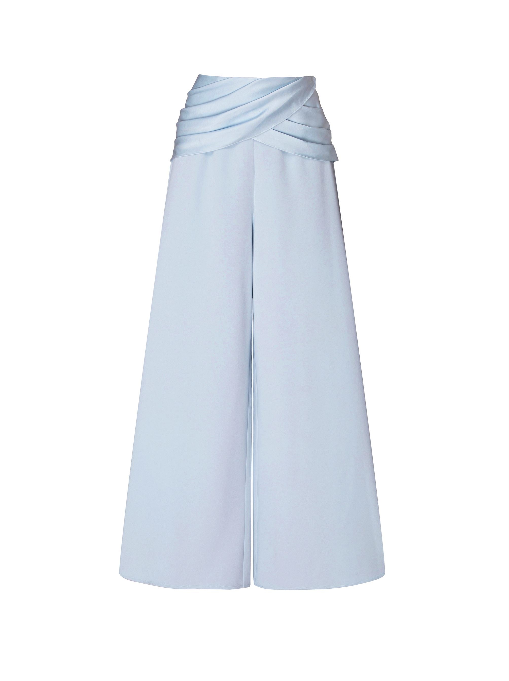 Light Blue Draped Pants