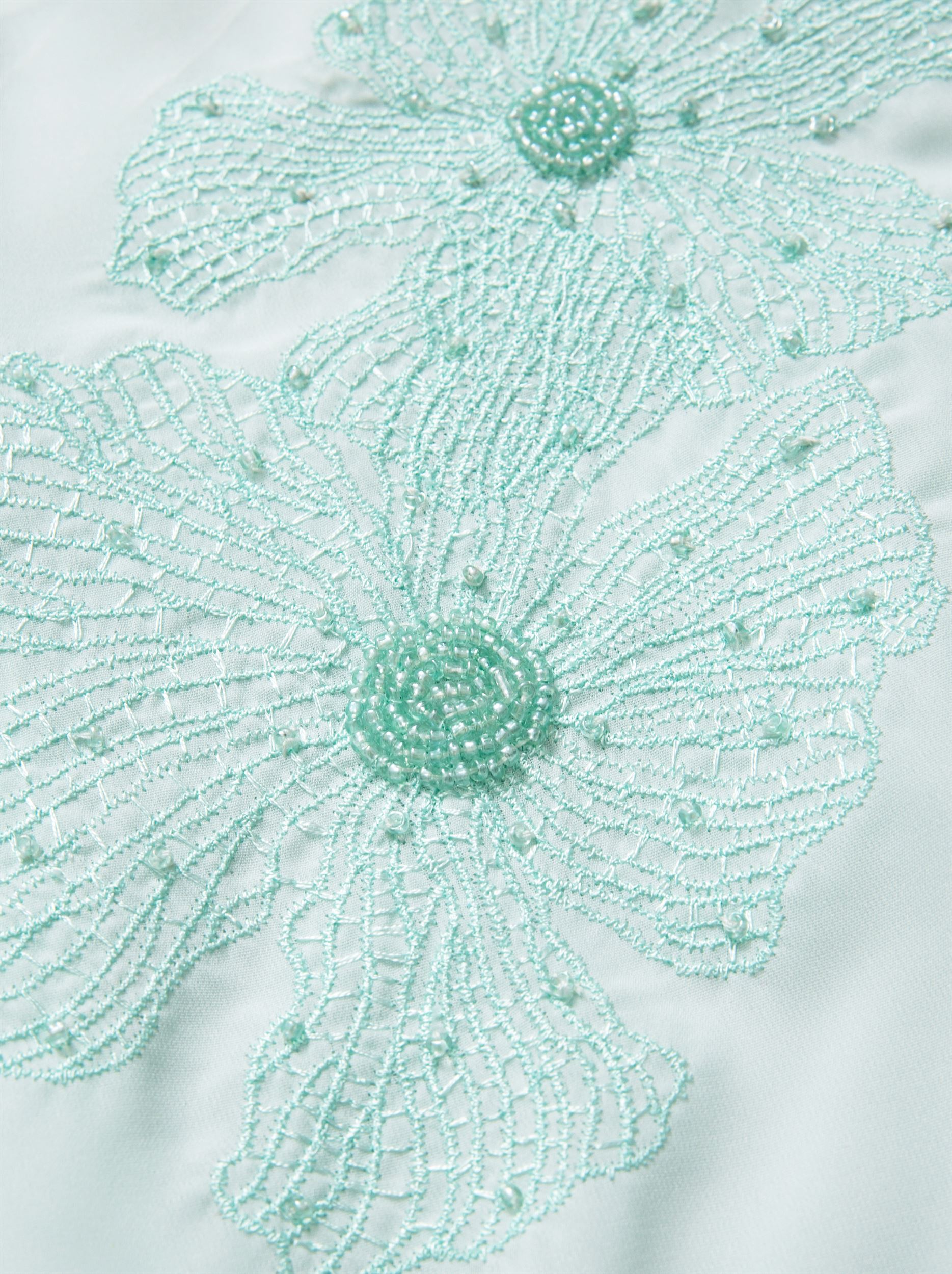Light Green Crepe Top