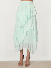 Light Green Chiffon Skirt