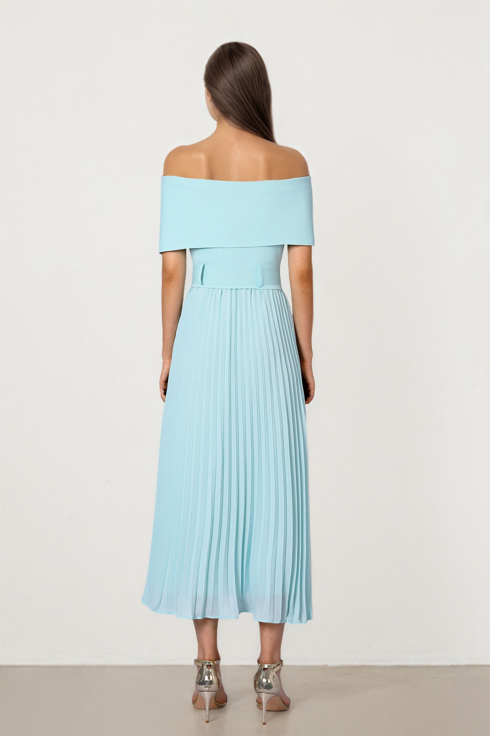 Blue Knit Dress