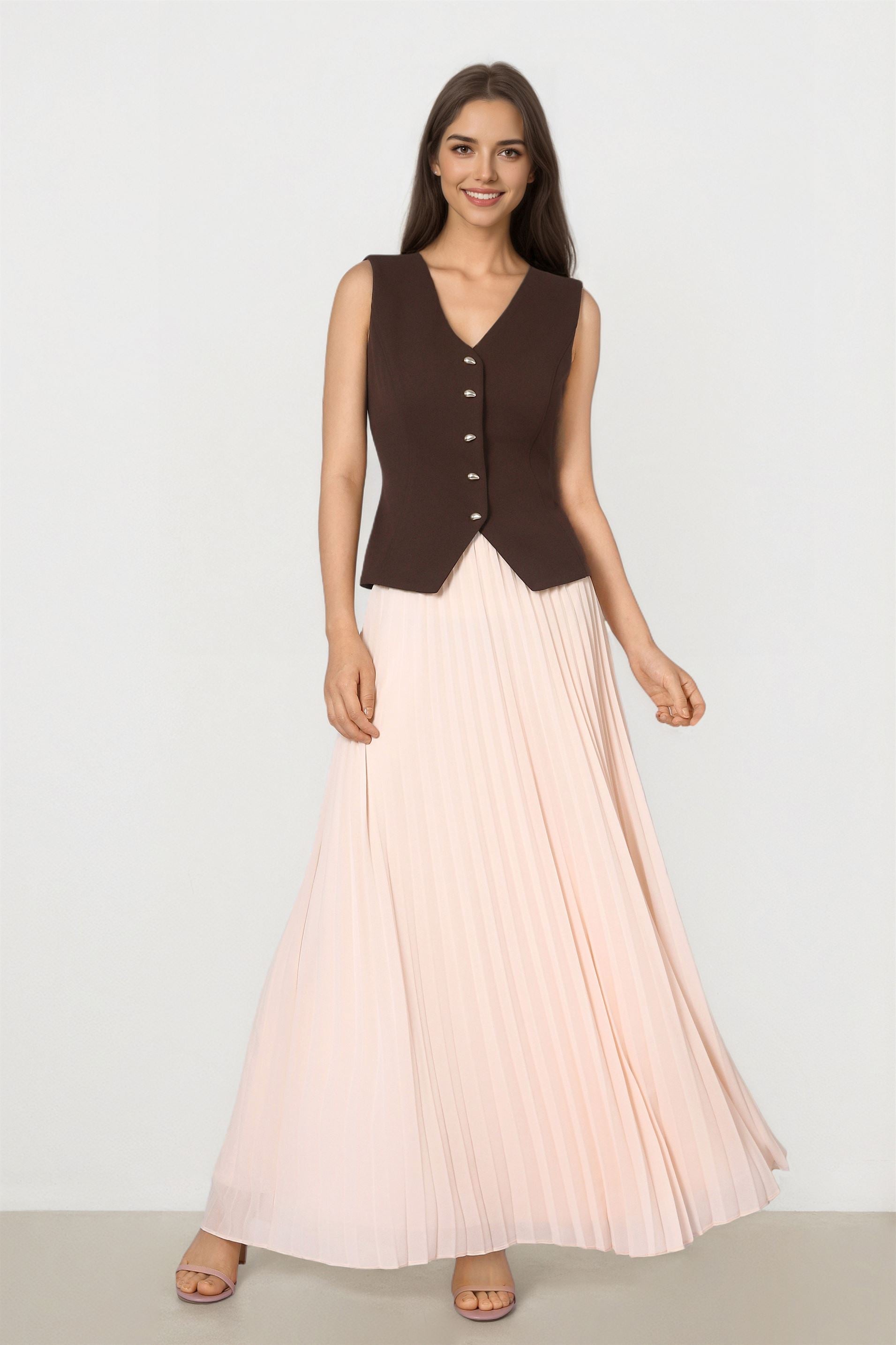 Cocoa V-Neck Vest