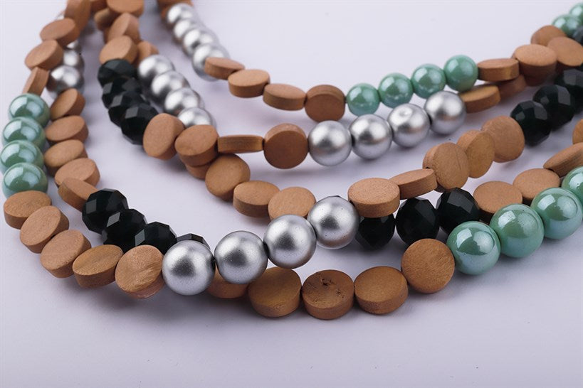 Beaded Multi Layered Necklace - Femi9 EG