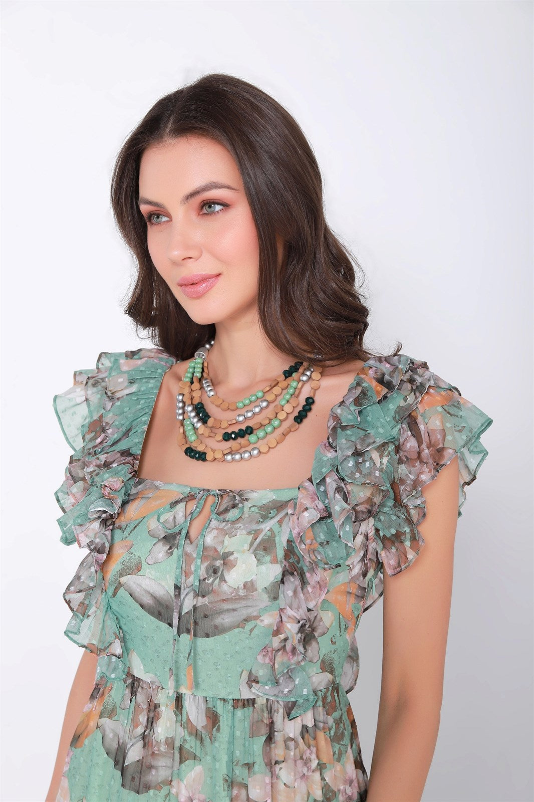 Beaded Multi Layered Necklace - Femi9 EG