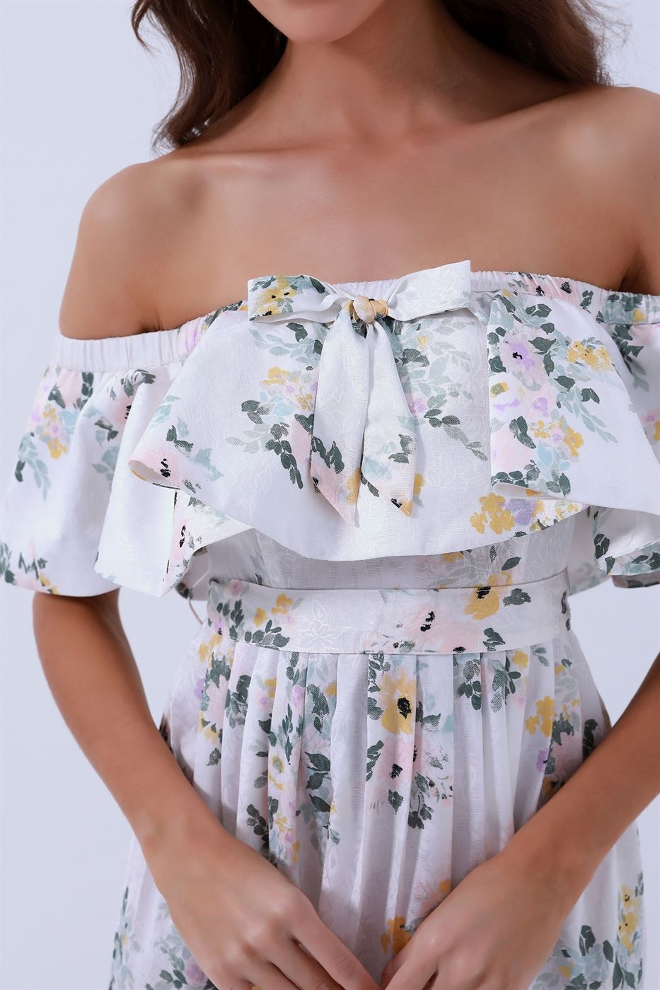 Midi Length Off Shoulder Dress - Femi9 EG