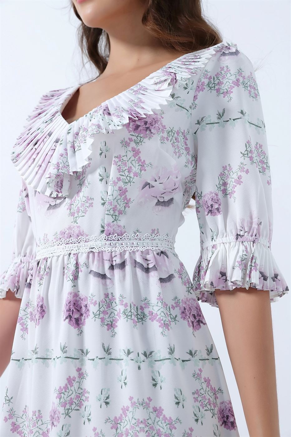 Printed Full Length Dress - Femi9 EG