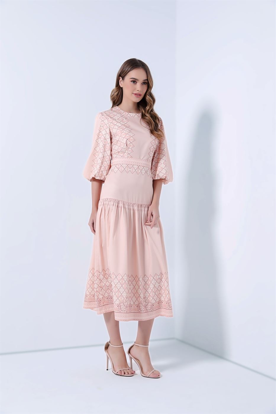 Balloon Sleeves Dress - Femi9 EG