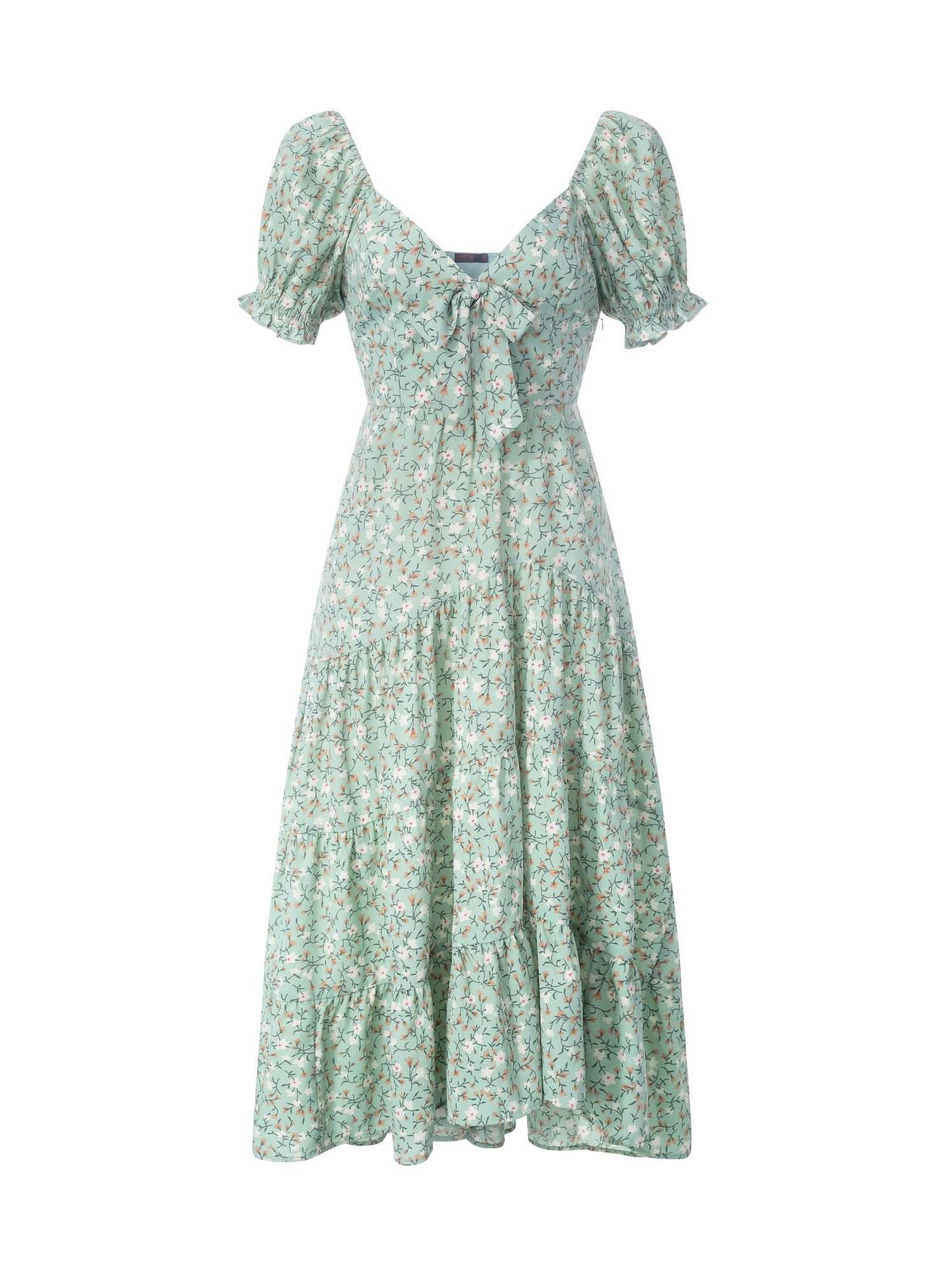 Midi Length Allover Printed Dress - Femi9 EG