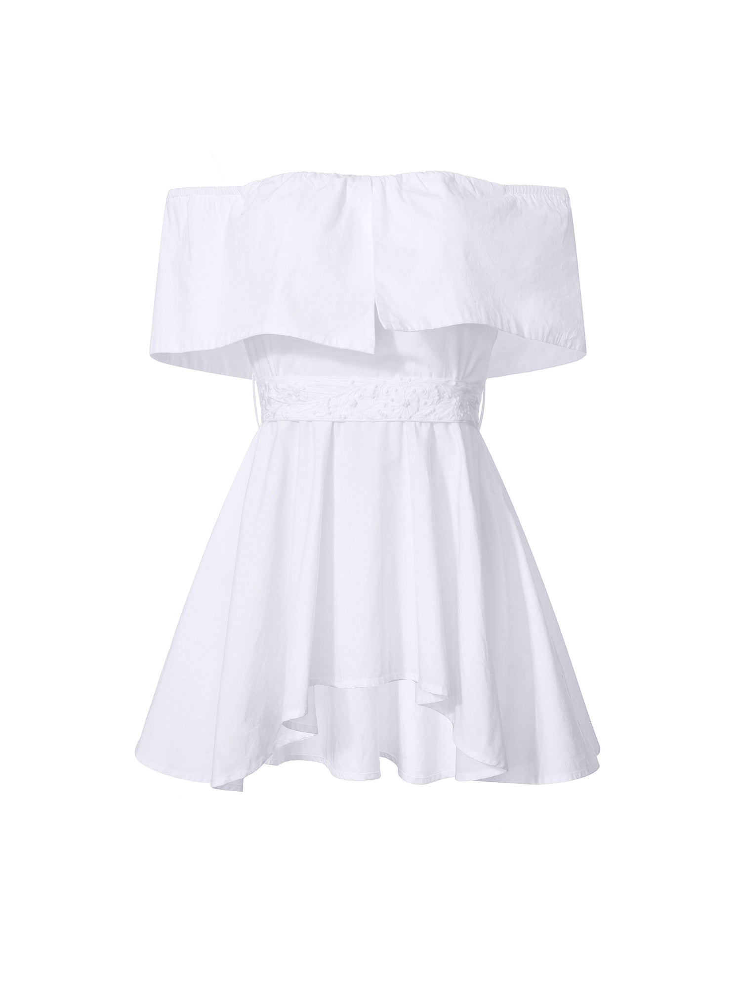 Belted Off-Shoulder Top - Femi9 EG