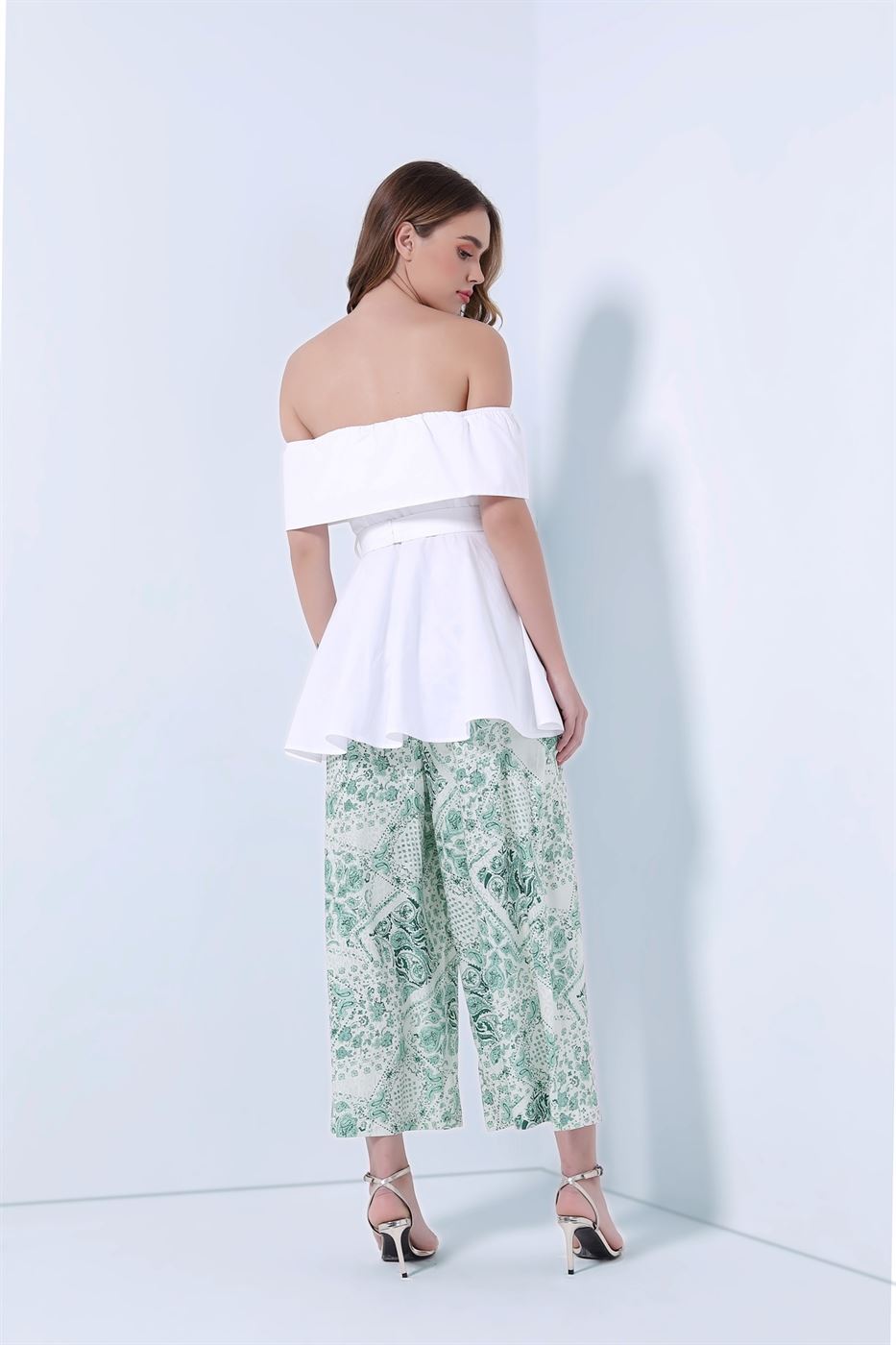 Belted Off-Shoulder Top - Femi9 EG