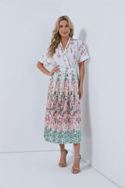 Printed Midi Length Dress - Femi9 EG