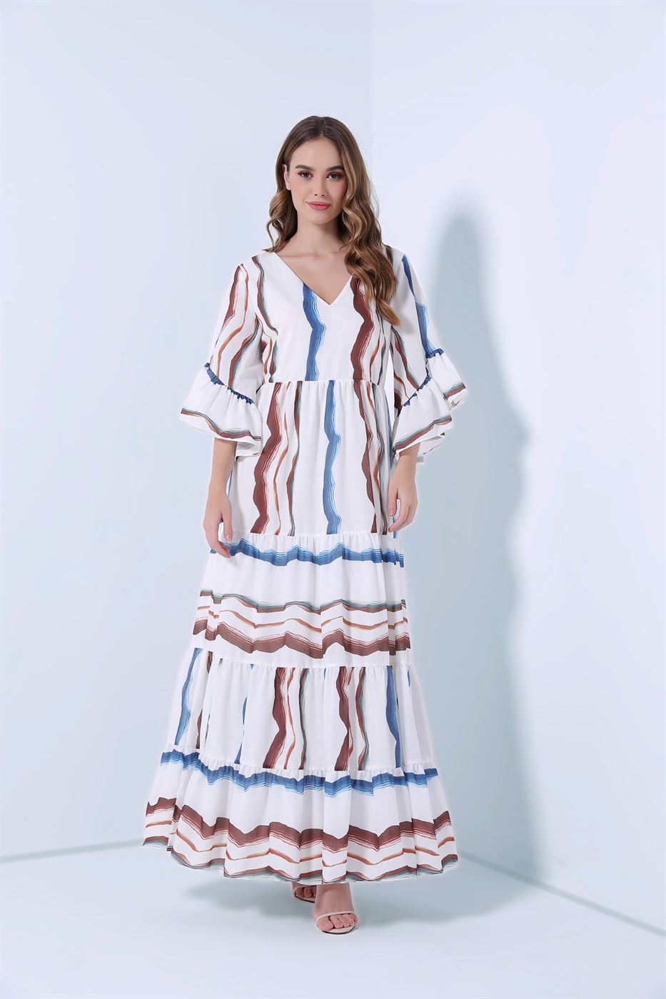 Tierd Printed Dress - Femi9 EG