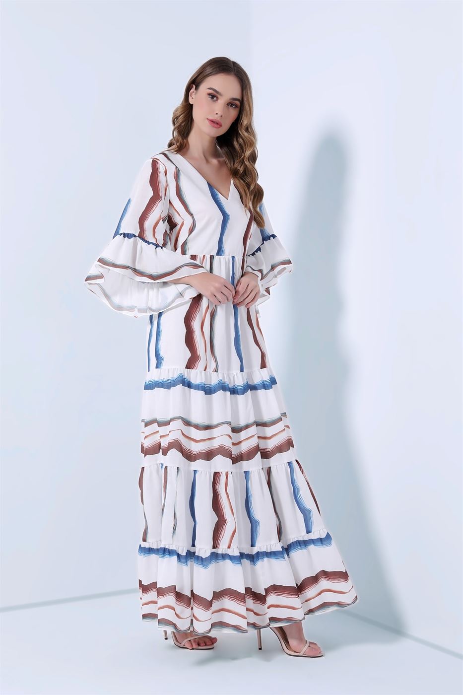 Tierd Printed Dress - Femi9 EG