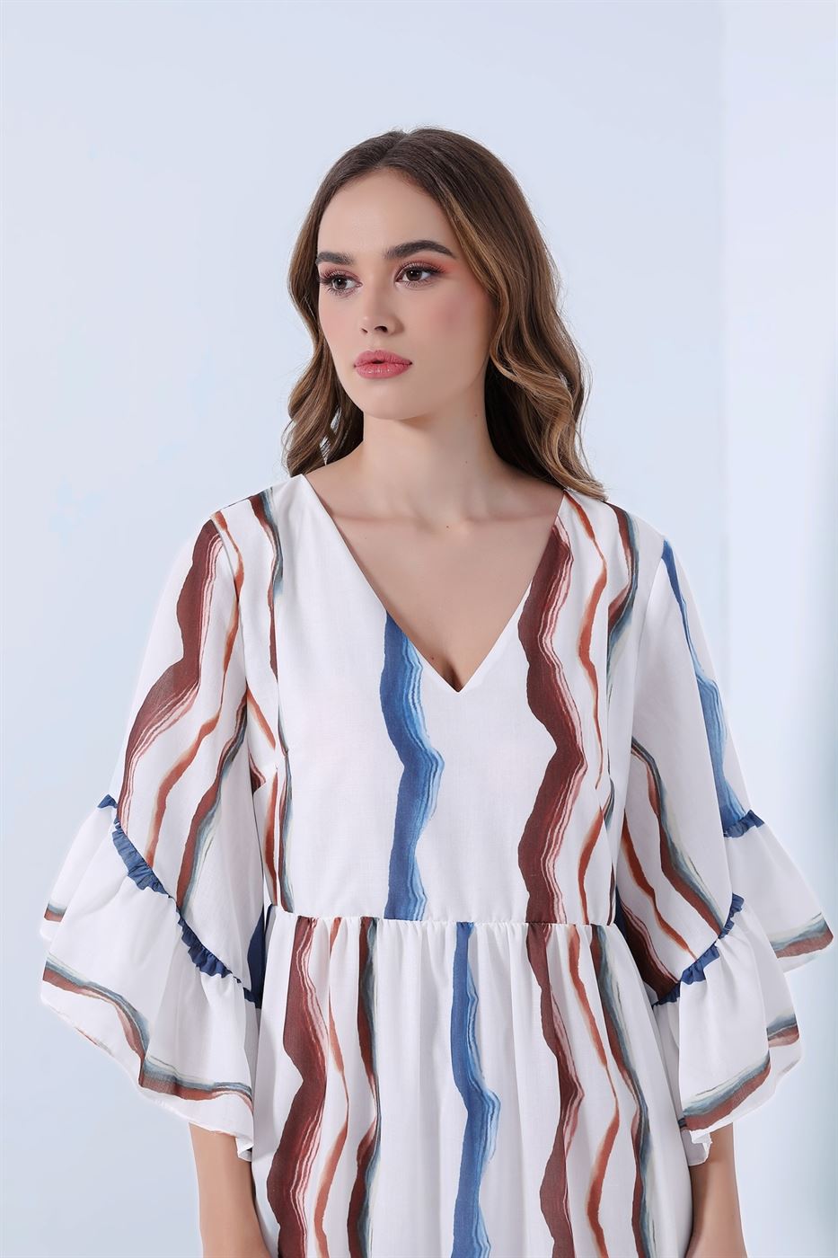 Tierd Printed Dress - Femi9 EG