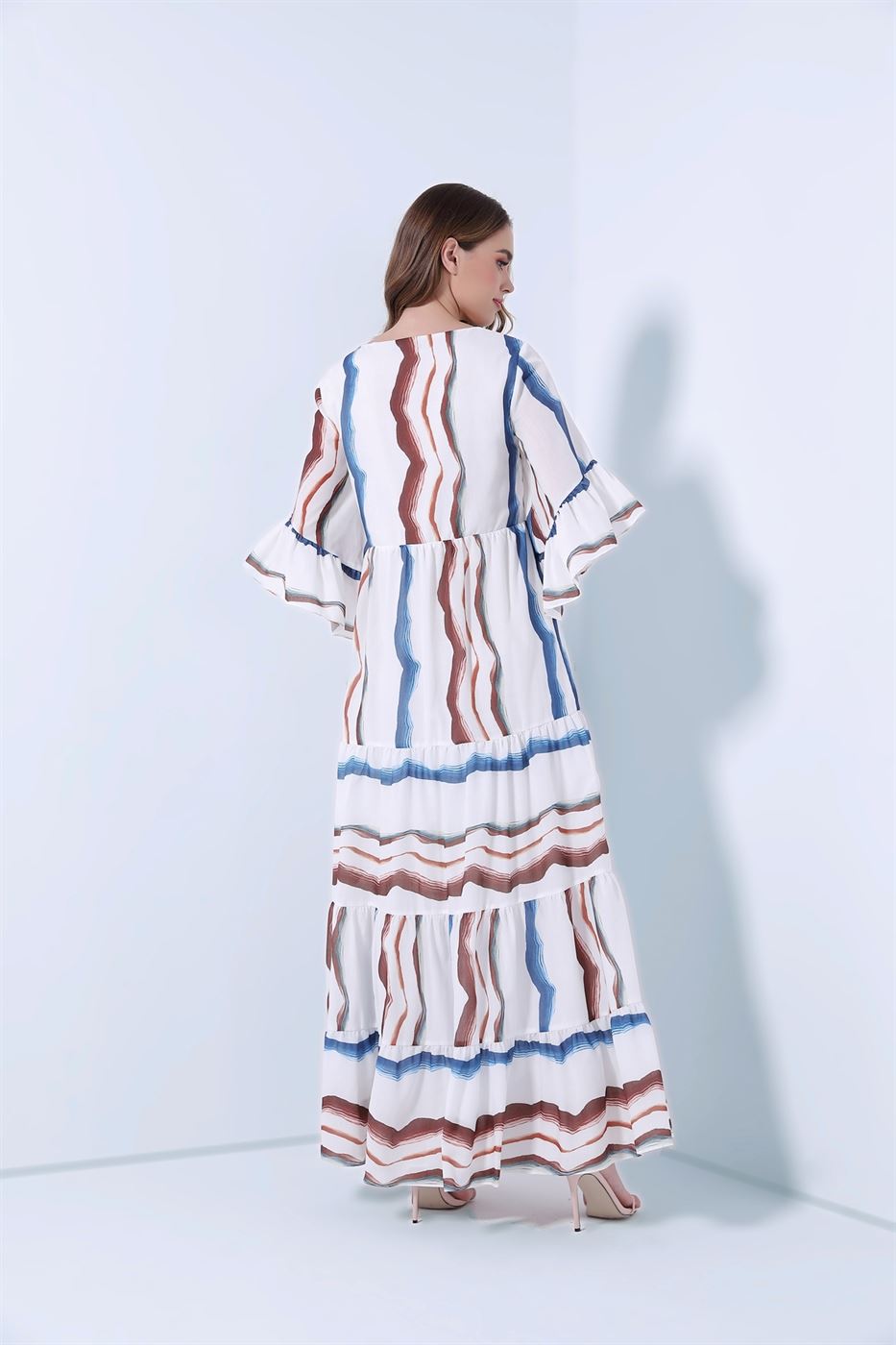 Tierd Printed Dress - Femi9 EG
