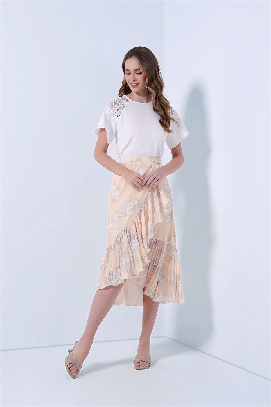 Pleated Ruffles Skirt - Femi9 EG