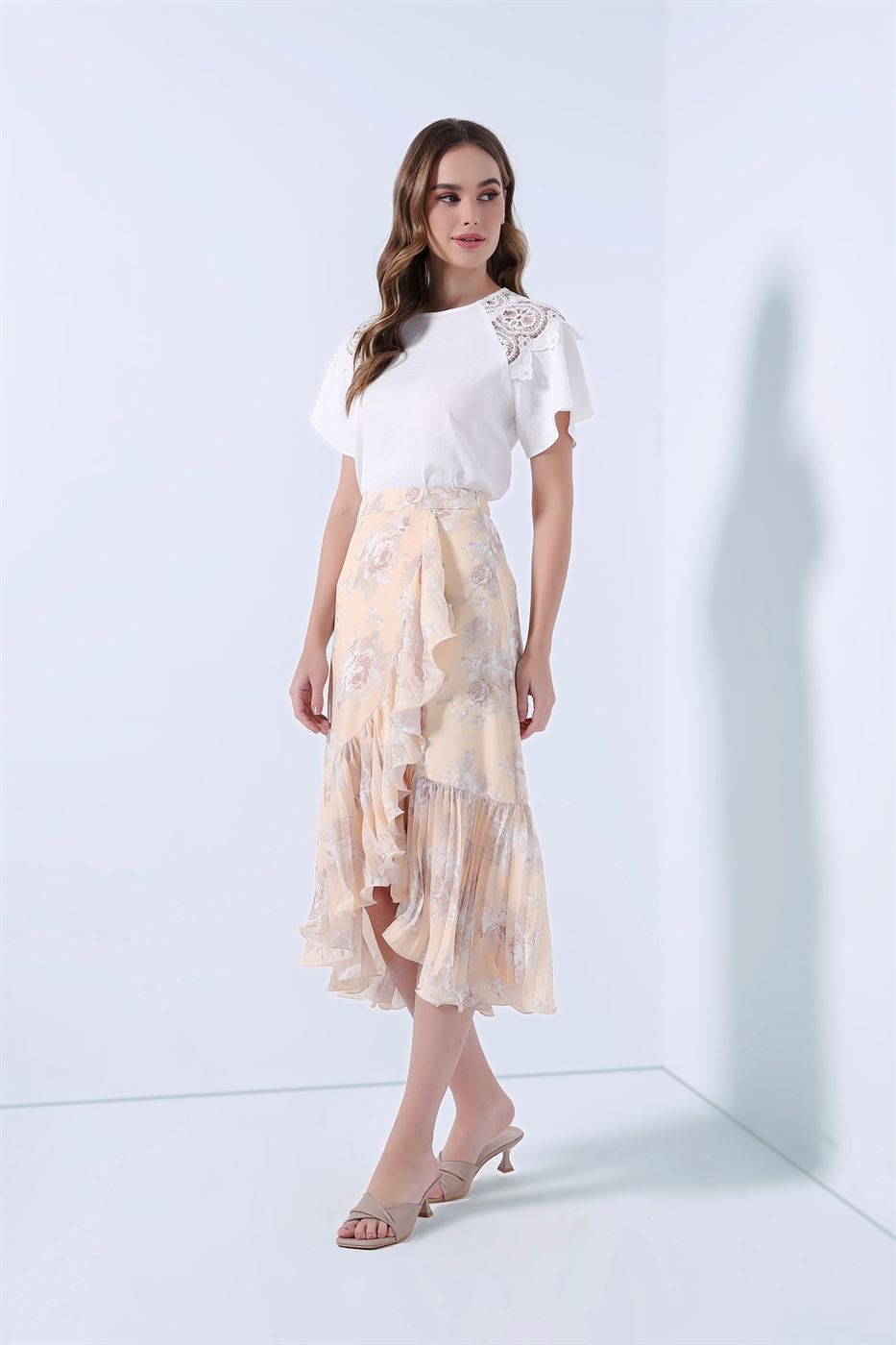 Pleated Ruffles Skirt - Femi9 EG