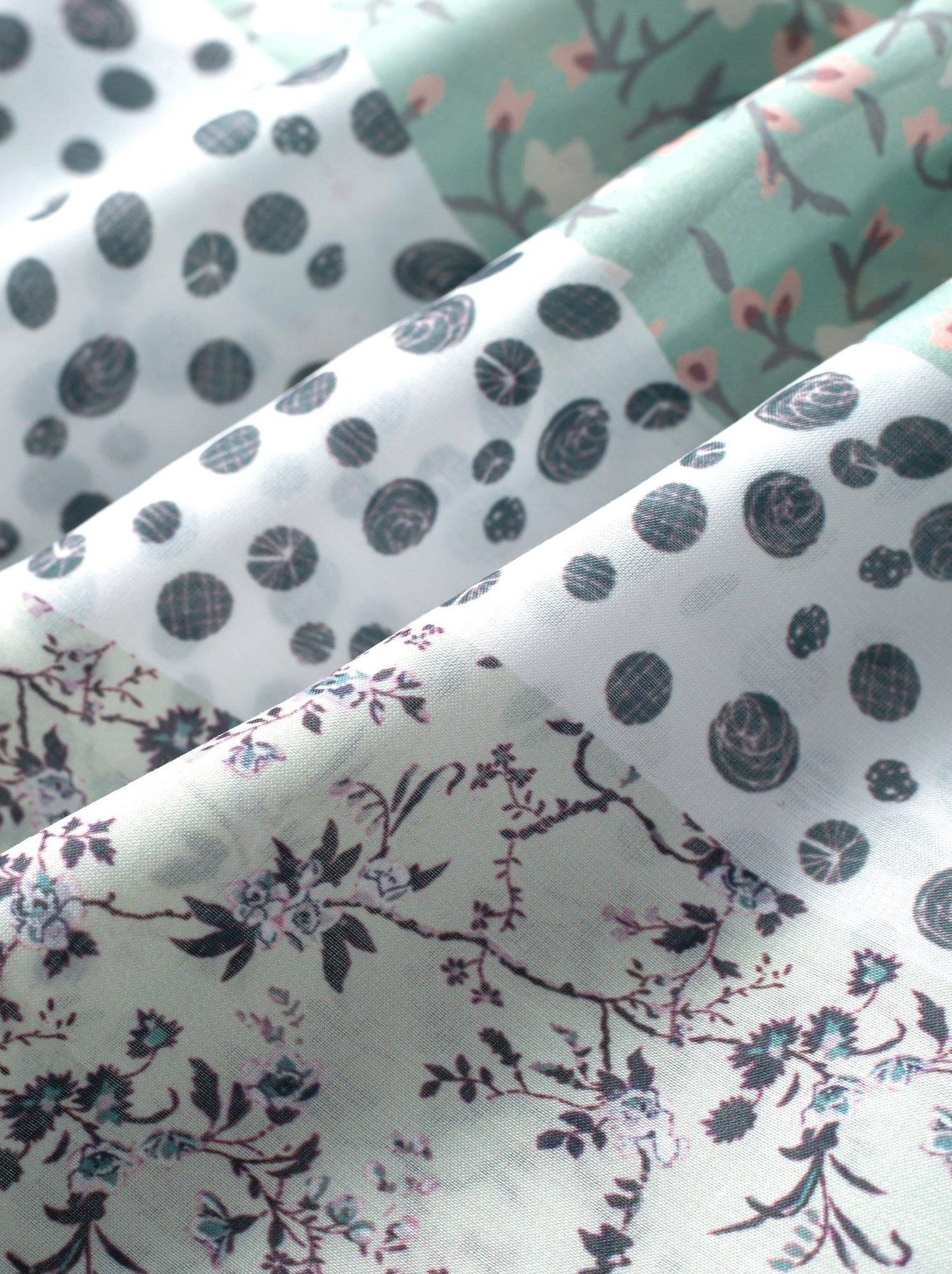 Patchwork Printed Skirt - Femi9 EG