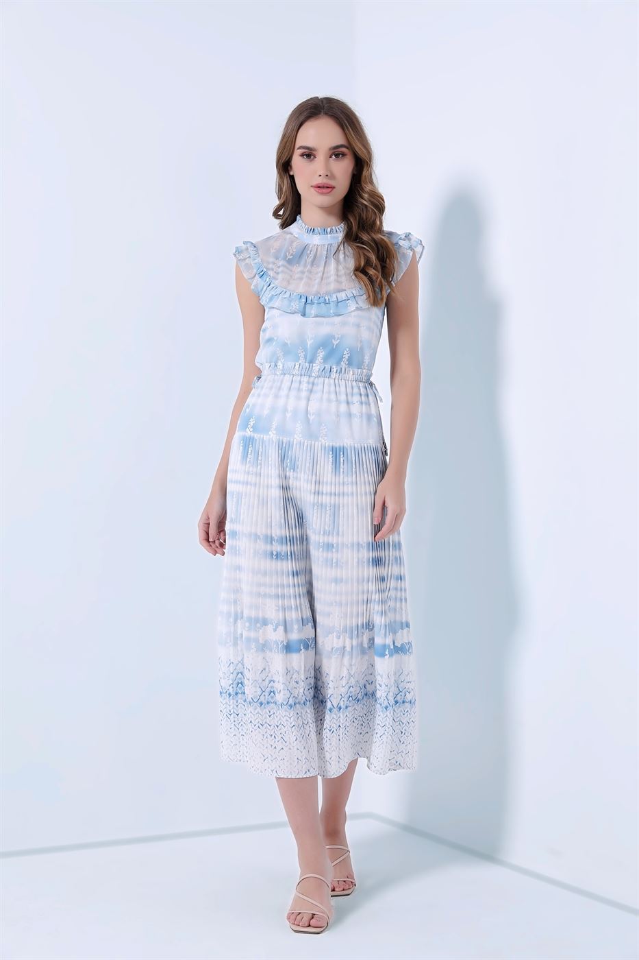 Blouse With Ruffle Details - Femi9 EG