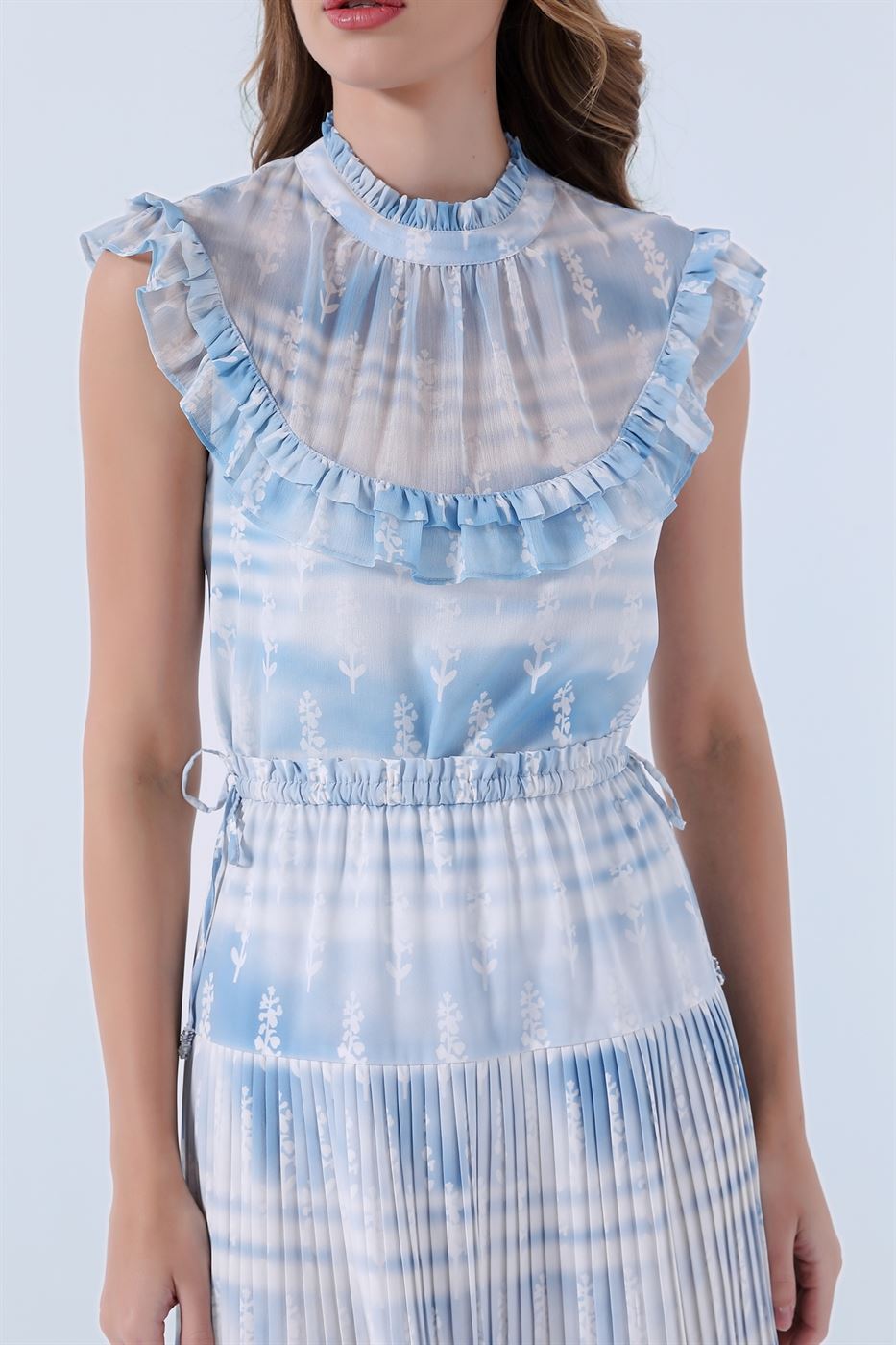 Blouse With Ruffle Details - Femi9 EG