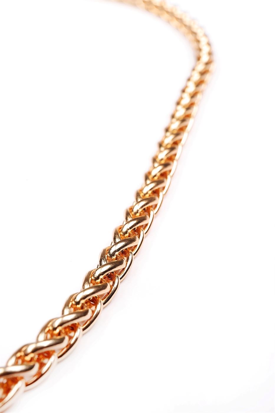 Gold-Grey Tone Metal Necklace - Femi9 EG