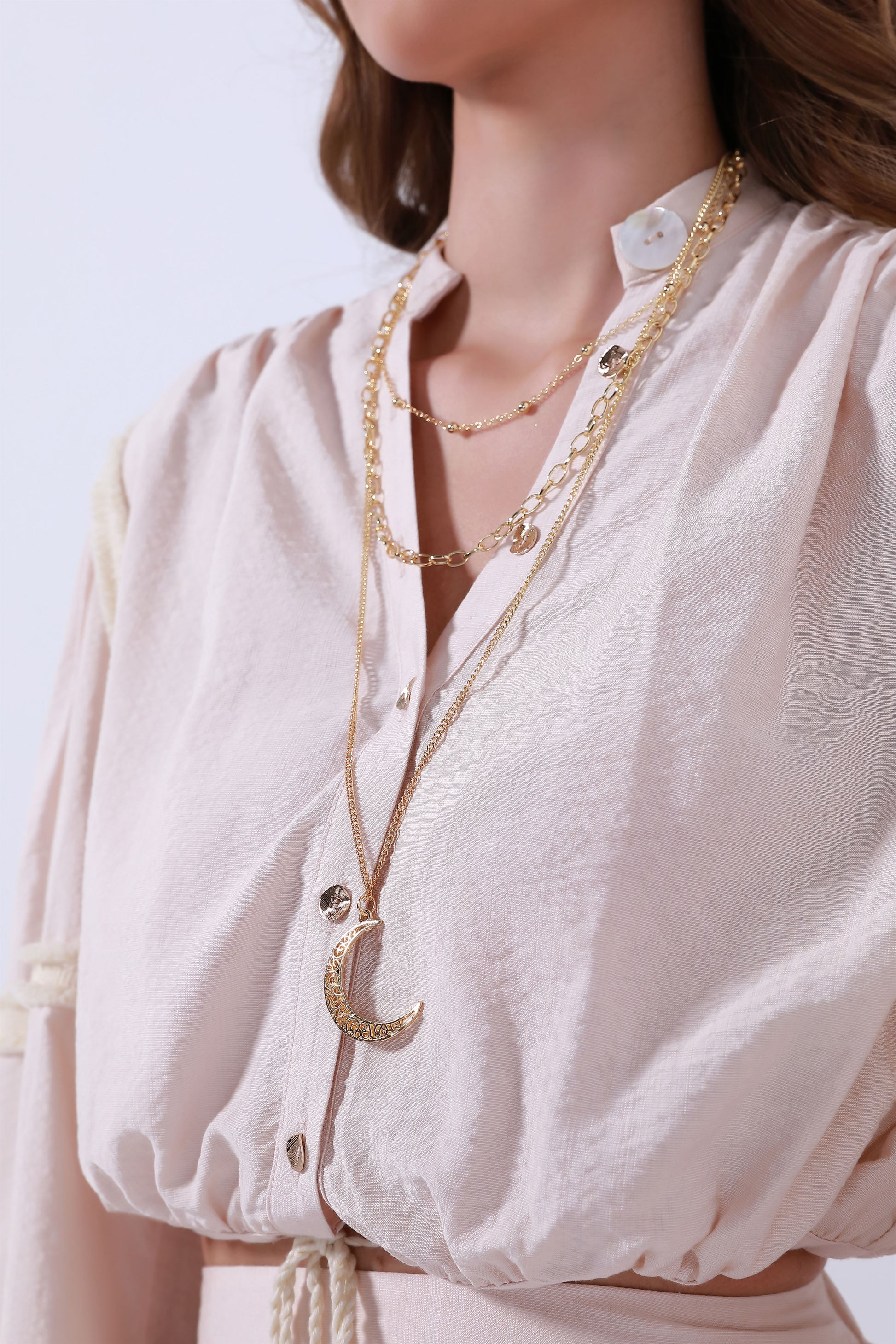 Gold Tone Necklace - Femi9 EG