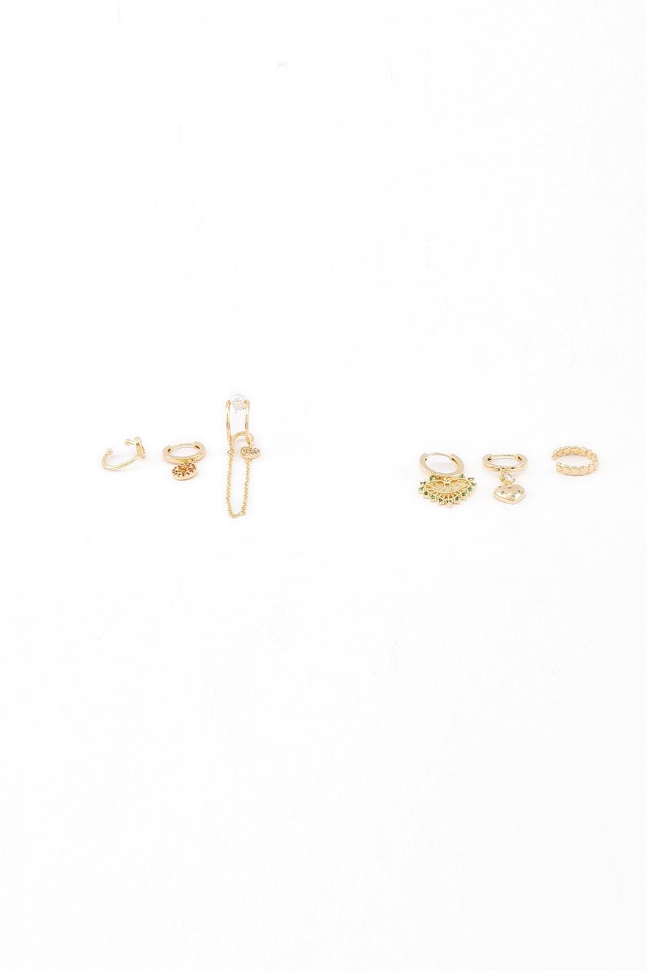 Gold Tone Earrings - Femi9 EG