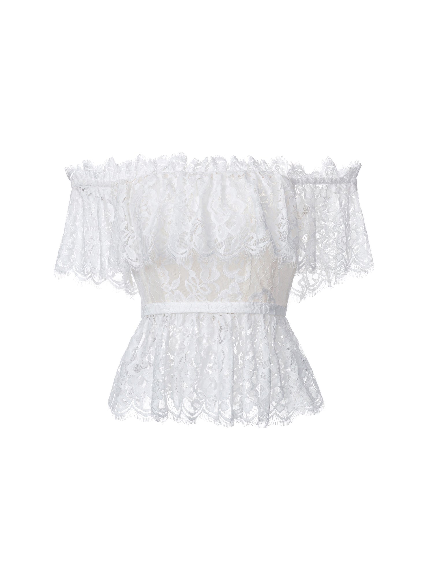Off Shoulder Lace Top - Femi9 EG