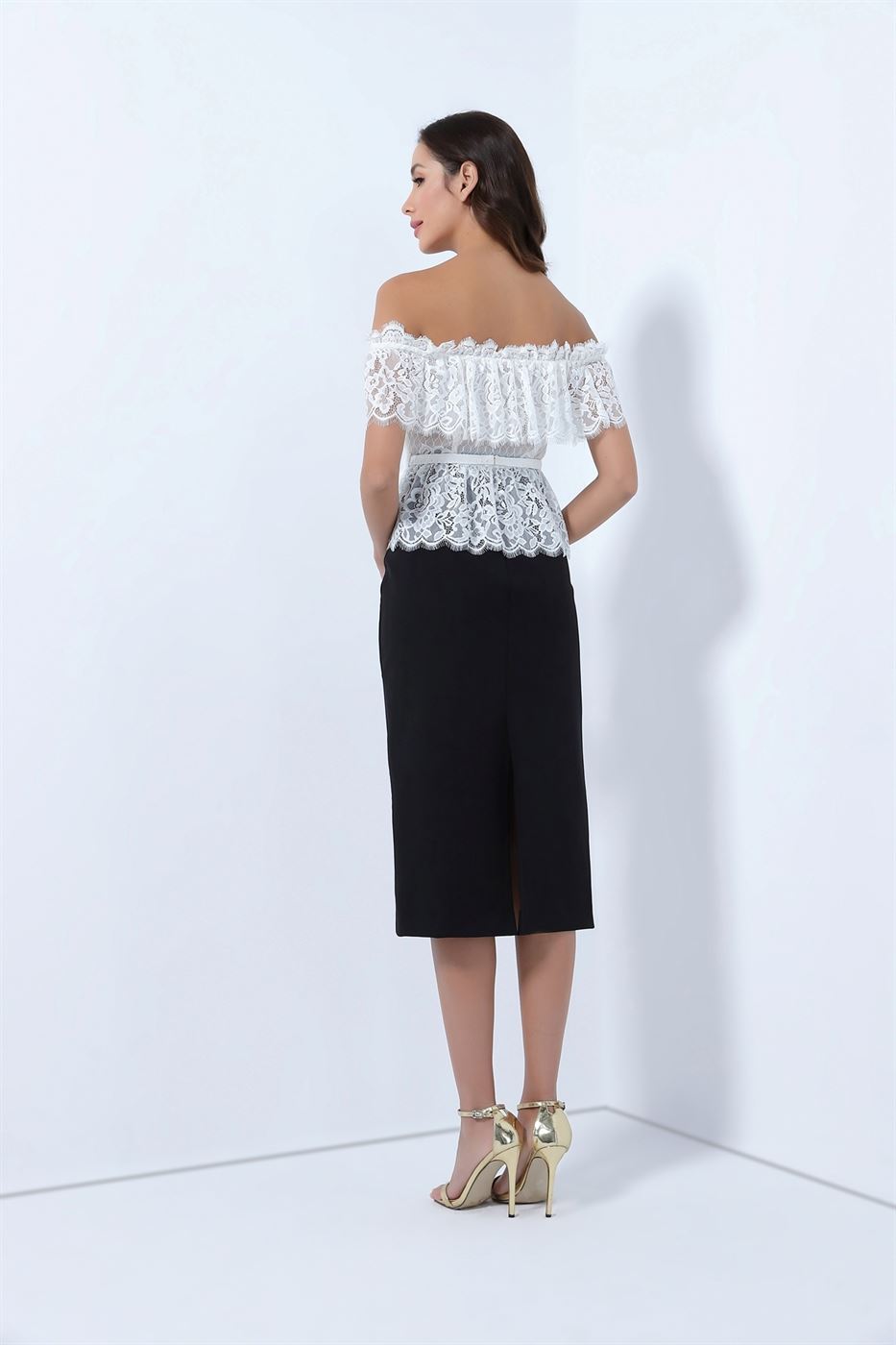Off Shoulder Lace Top - Femi9 EG