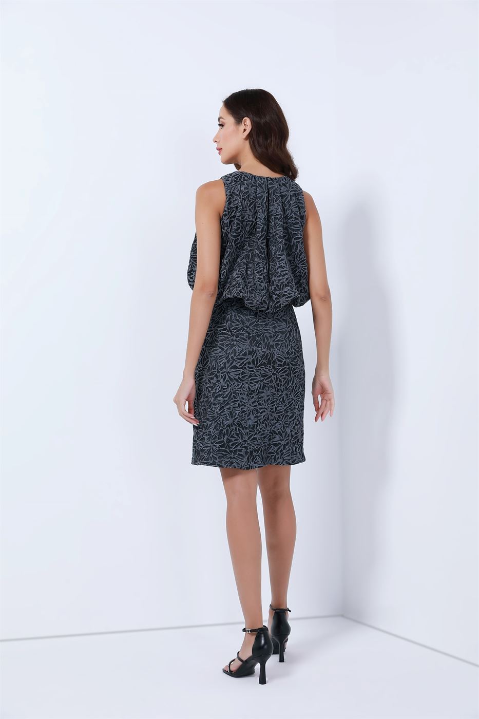Midi Legnth Jacquard Dress - Femi9 EG